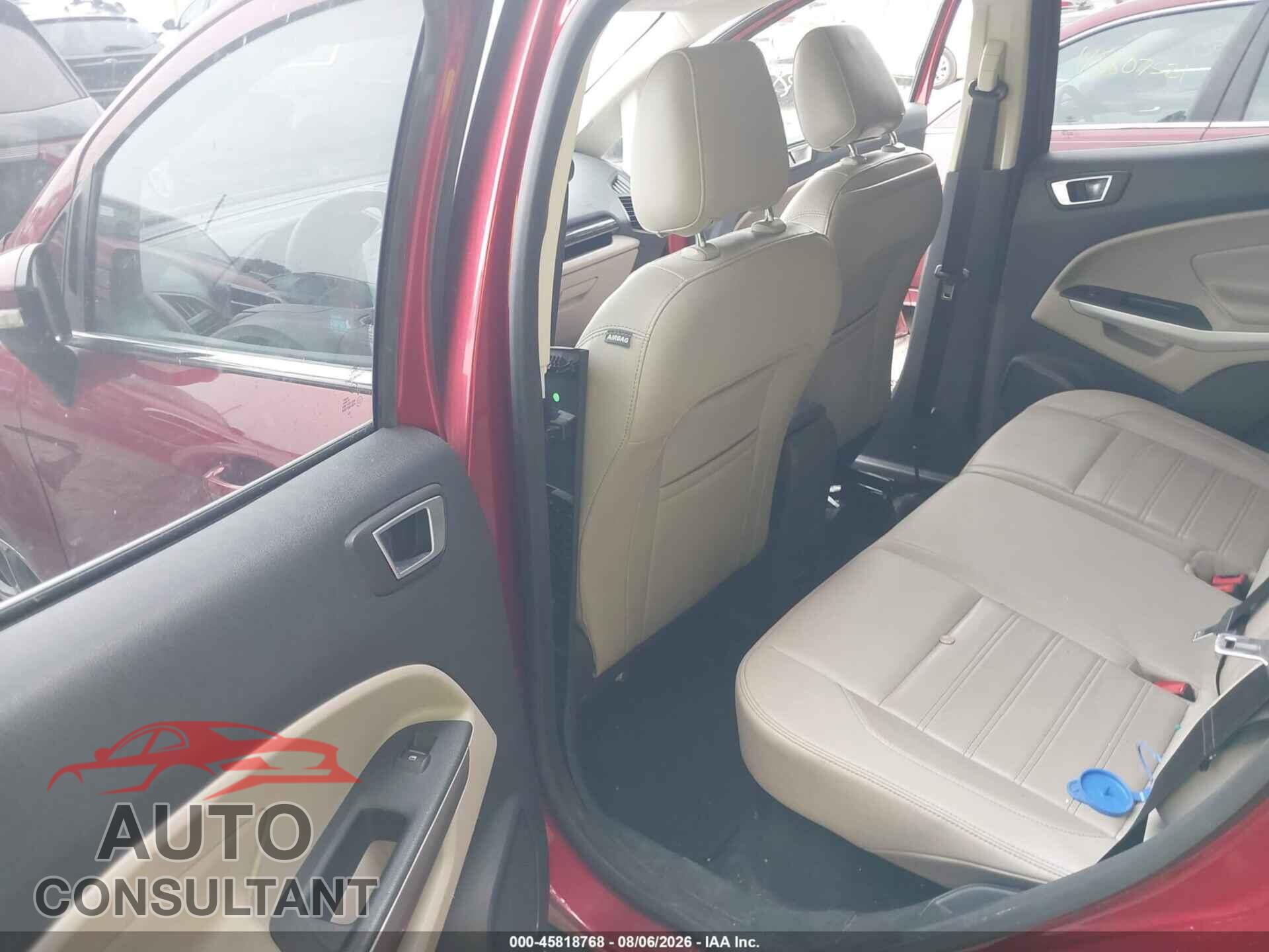 FORD ECOSPORT 2019 - MAJ6S3KL2KC310364