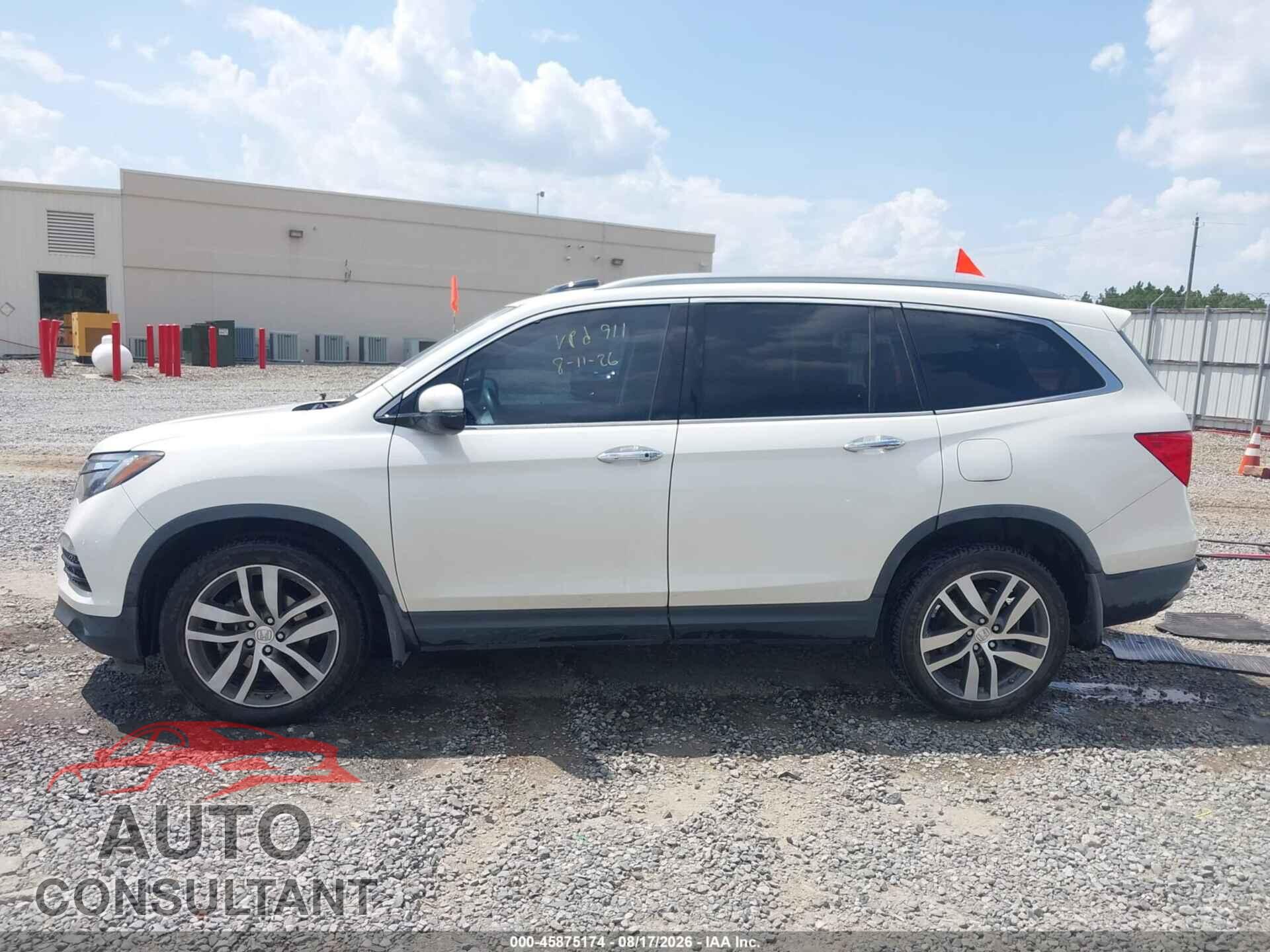 HONDA PILOT 2018 - 5FNYF5H96JB015512