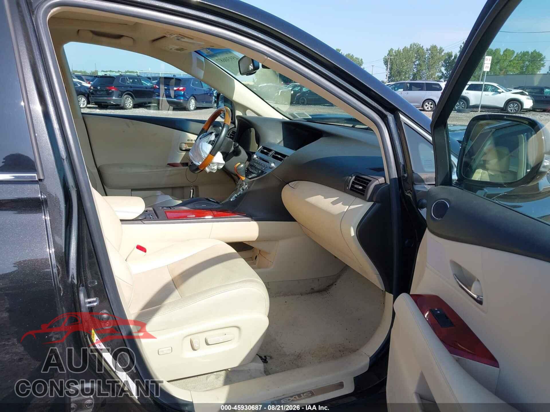 LEXUS RX 350 2012 - 2T2BK1BA7CC132225