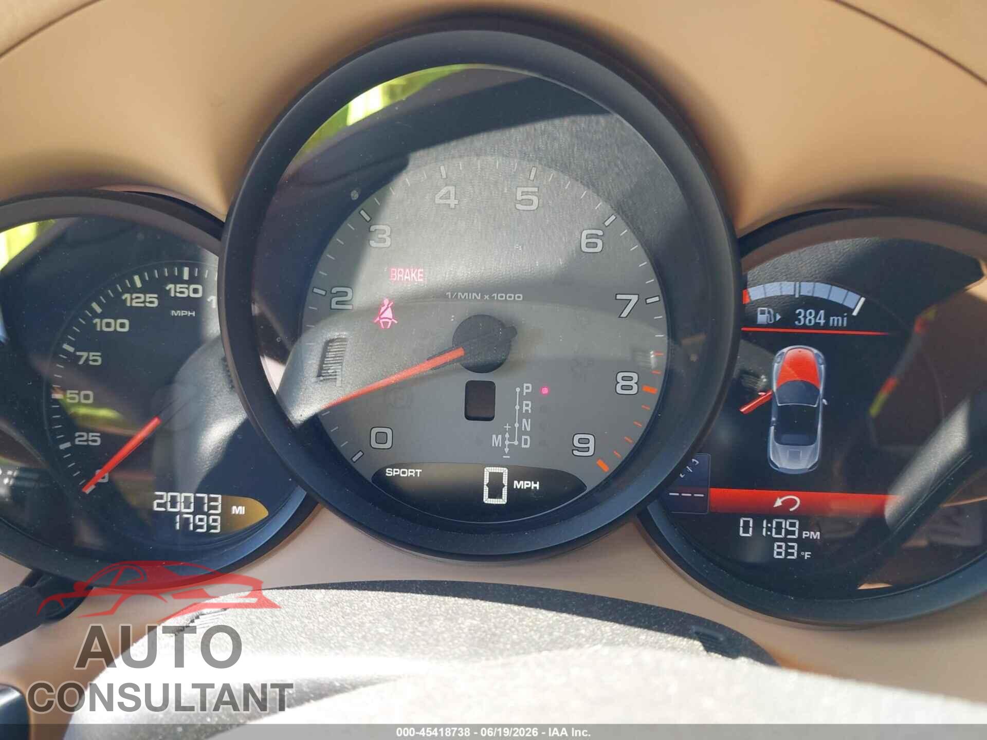PORSCHE BOXSTER 2014 - WP0CB2A80ES141086