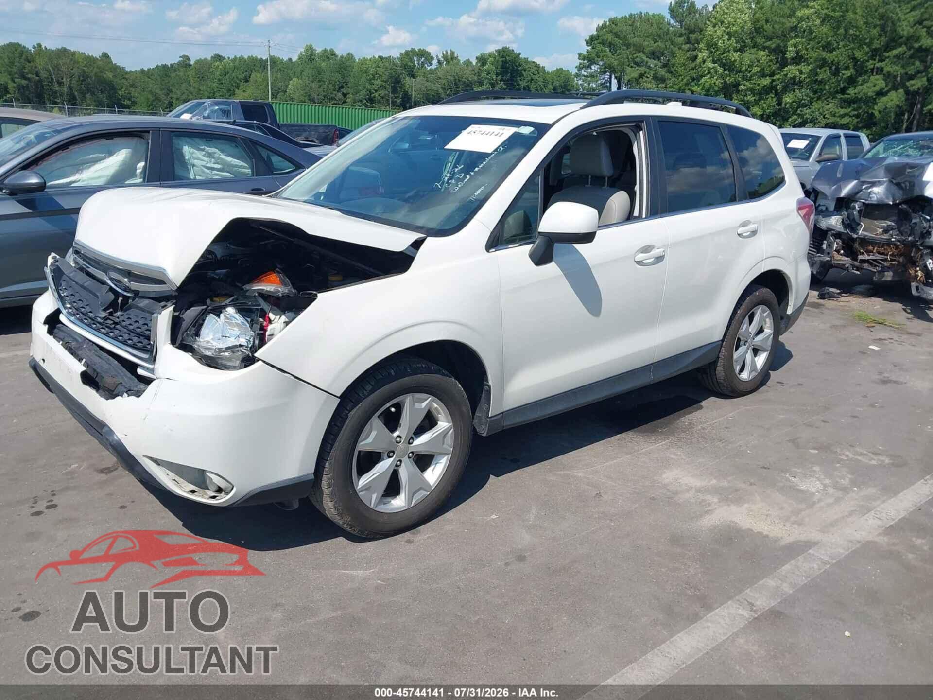 SUBARU FORESTER 2016 - JF2SJAHC0GH482833