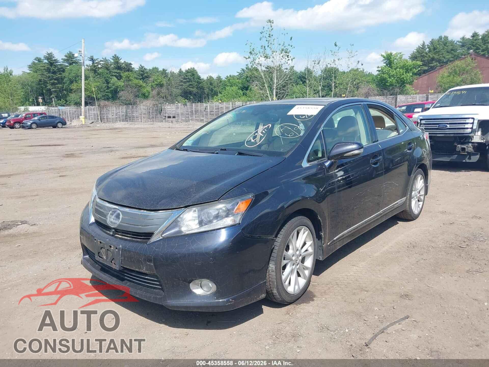 LEXUS HS 250H 2010 - JTHBB1BA0A2009302