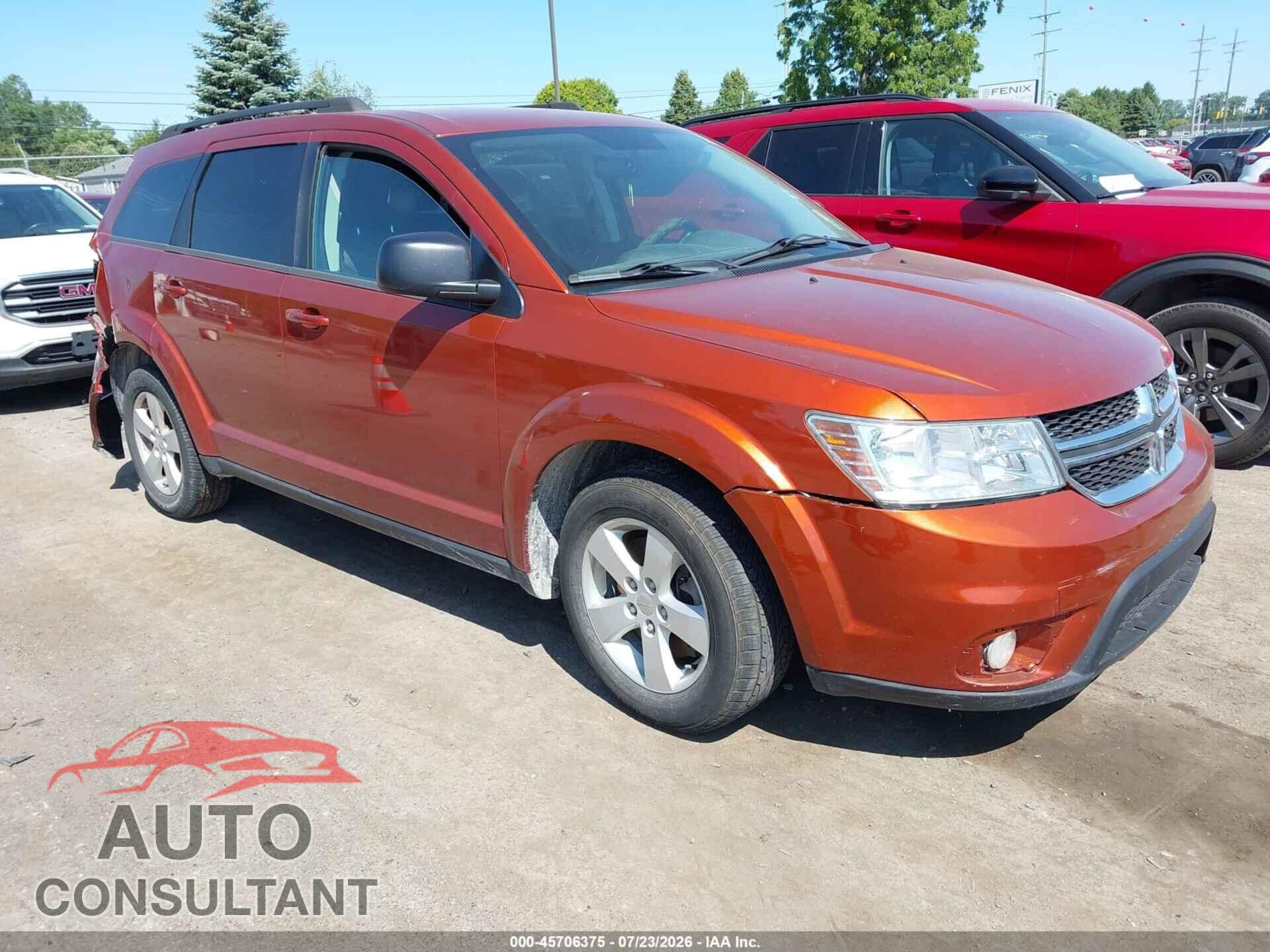 DODGE JOURNEY 2012 - 3C4PDCBB7CT368878