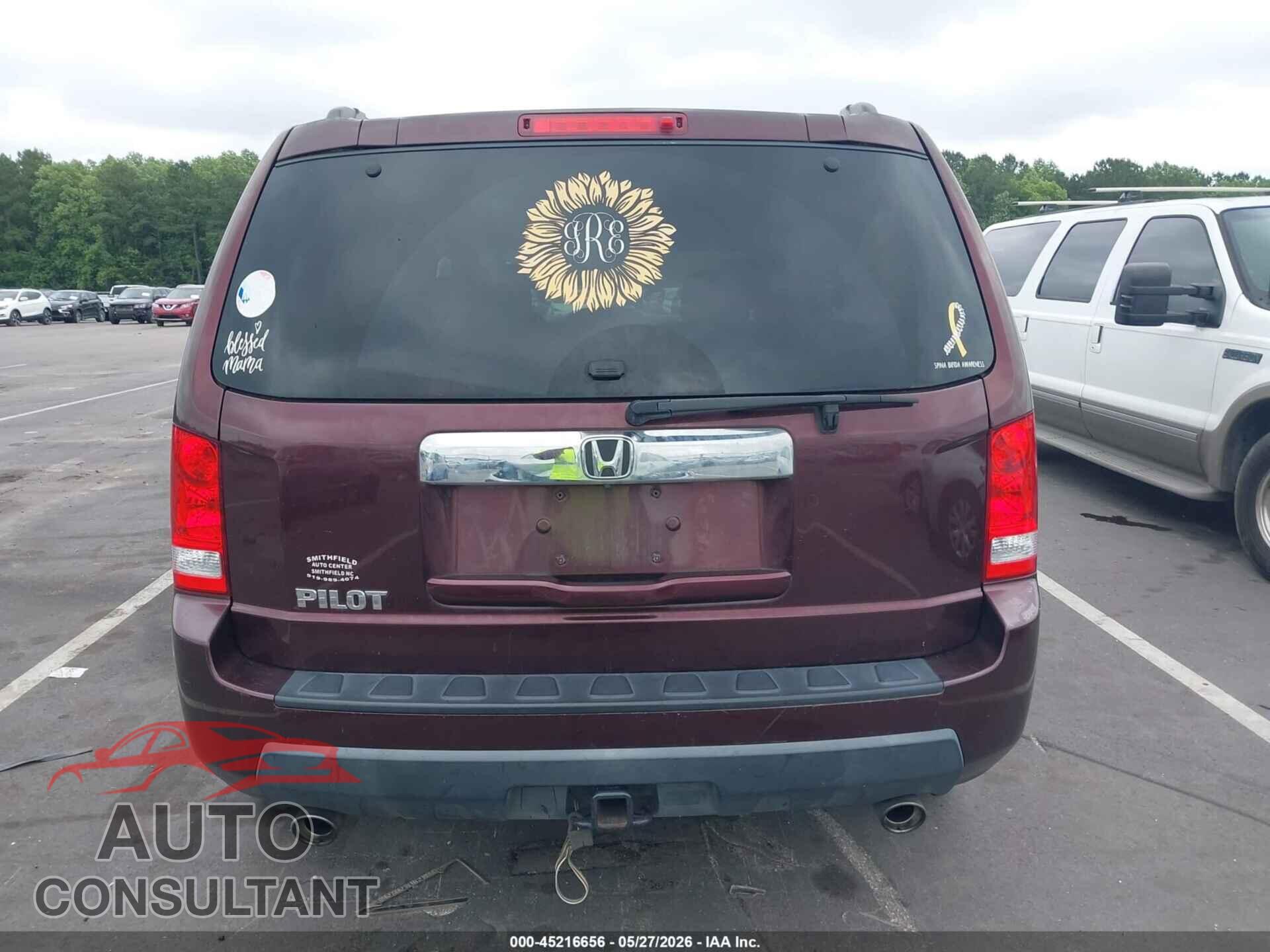HONDA PILOT 2011 - 5FNYF3H75BB041197
