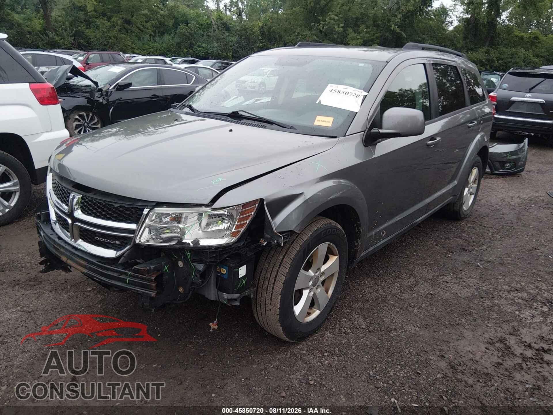 DODGE JOURNEY 2012 - 3C4PDCBG7CT256237