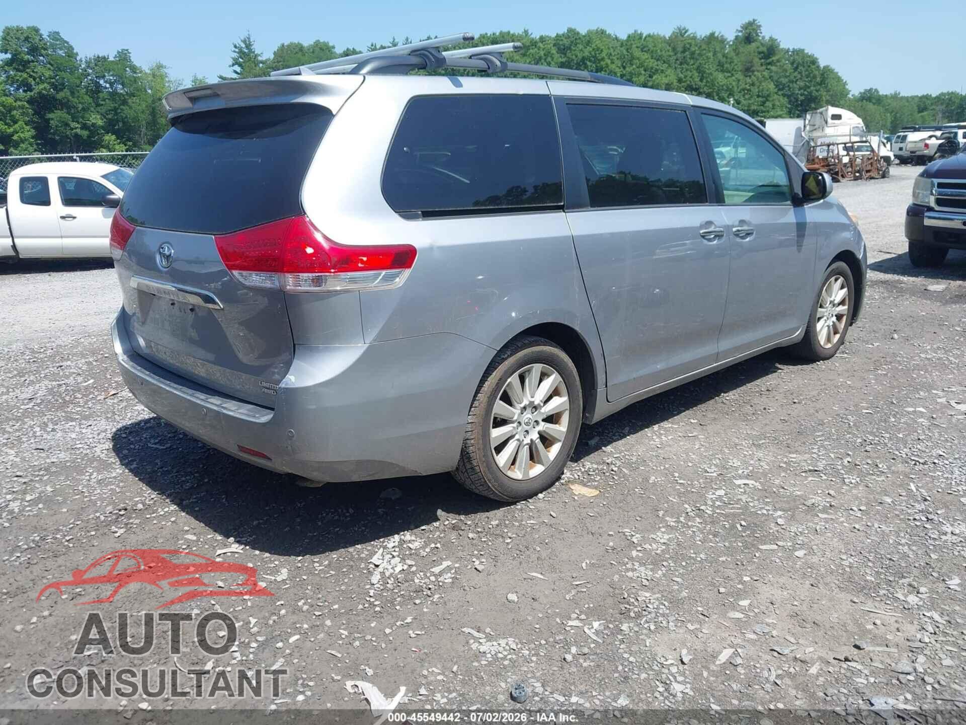 TOYOTA SIENNA 2012 - 5TDDK3DC5CS046068