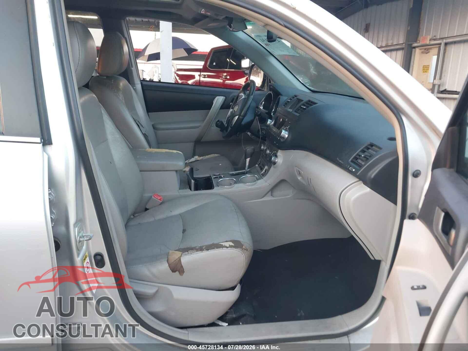 TOYOTA HIGHLANDER 2012 - 5TDZK3EH0CS061559