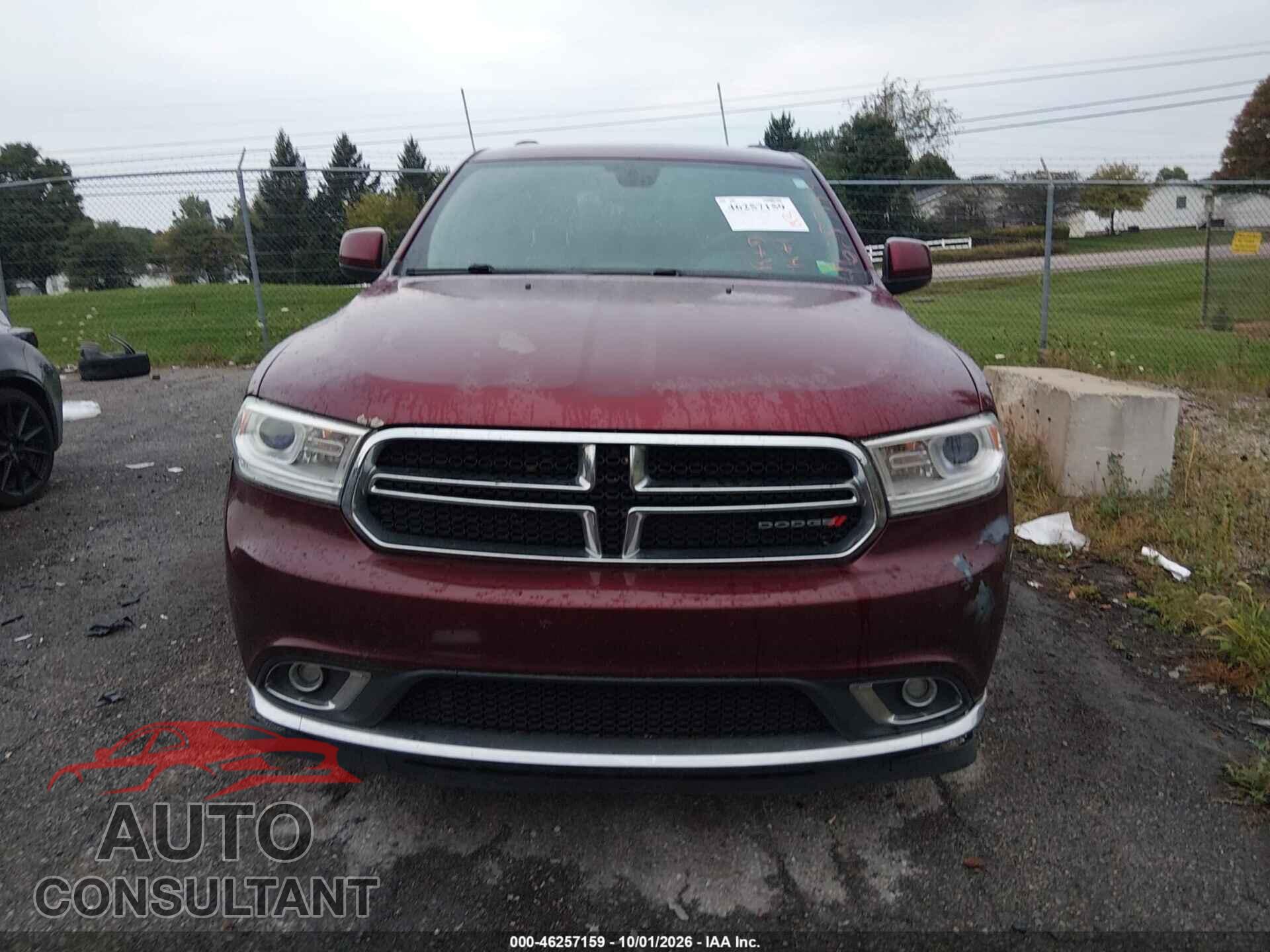 DODGE DURANGO 2016 - 1C4RDJAG9GC459954