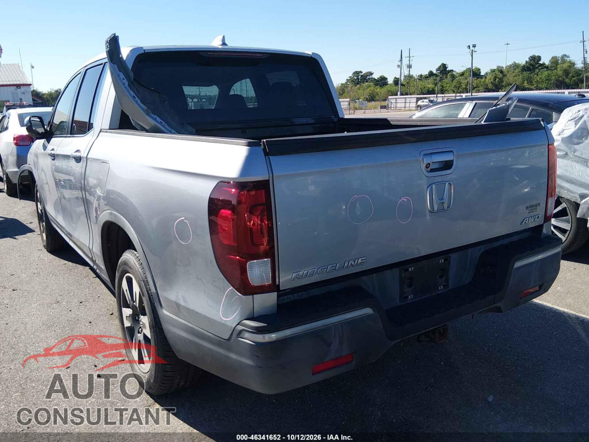 HONDA RIDGELINE 2017 - 5FPYK3F56HB004642