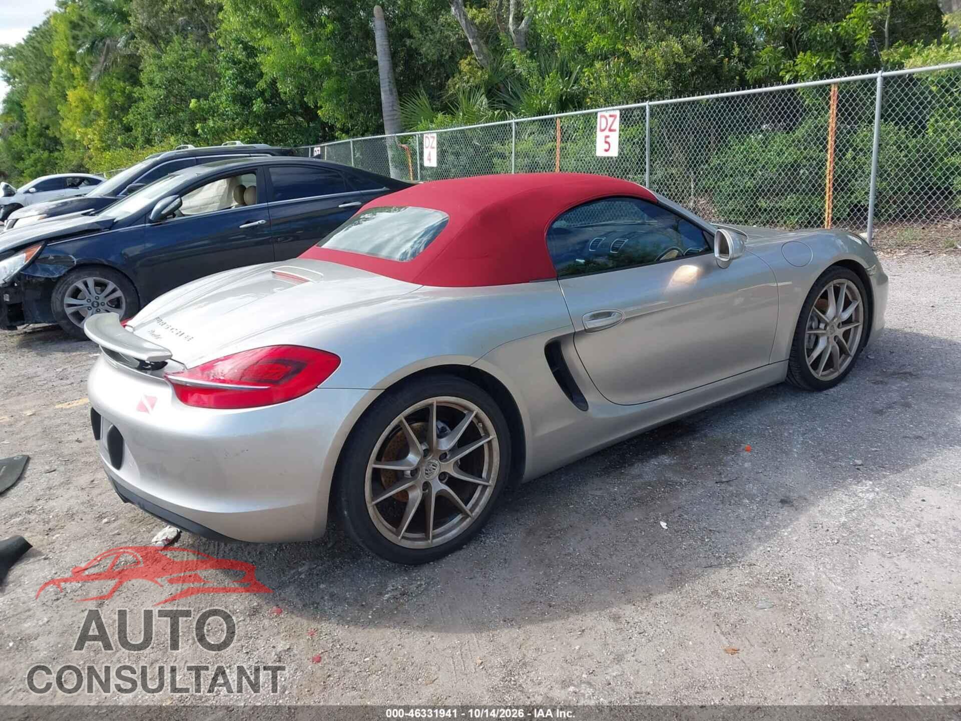 PORSCHE BOXSTER 2013 - WP0CA2A88DK112386
