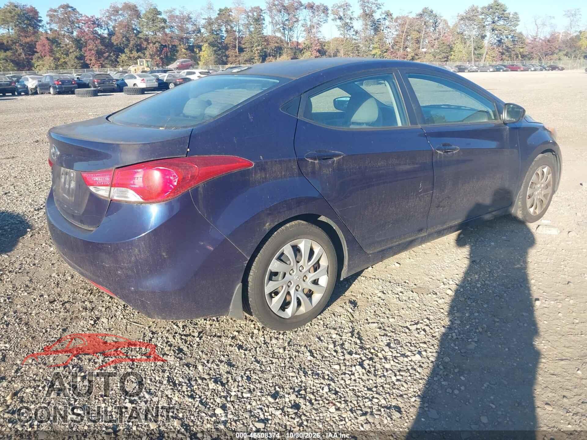 HYUNDAI ELANTRA 2012 - 5NPDH4AEXCH143668