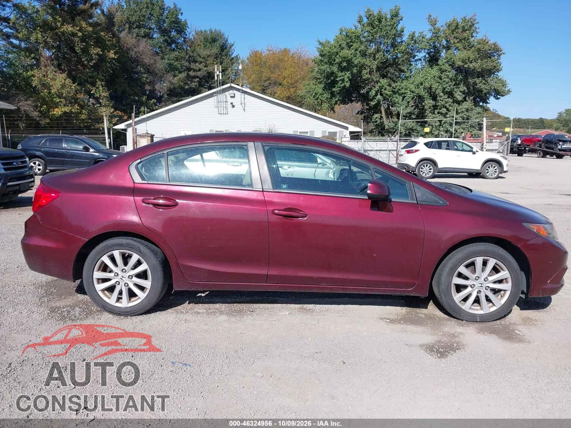 HONDA CIVIC 2012 - 19XFB2F90CE057428