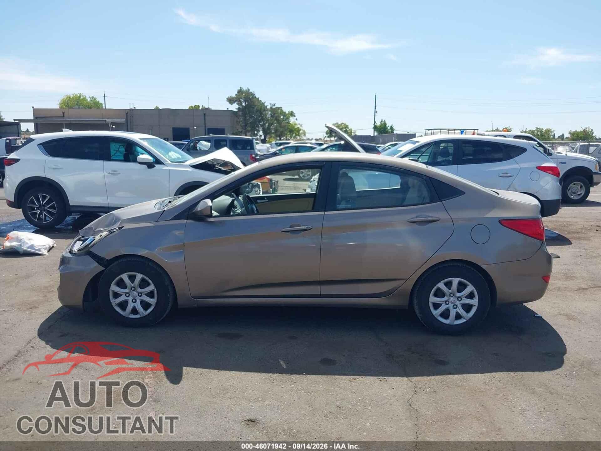 HYUNDAI ACCENT 2013 - KMHCT4AE5DU440408