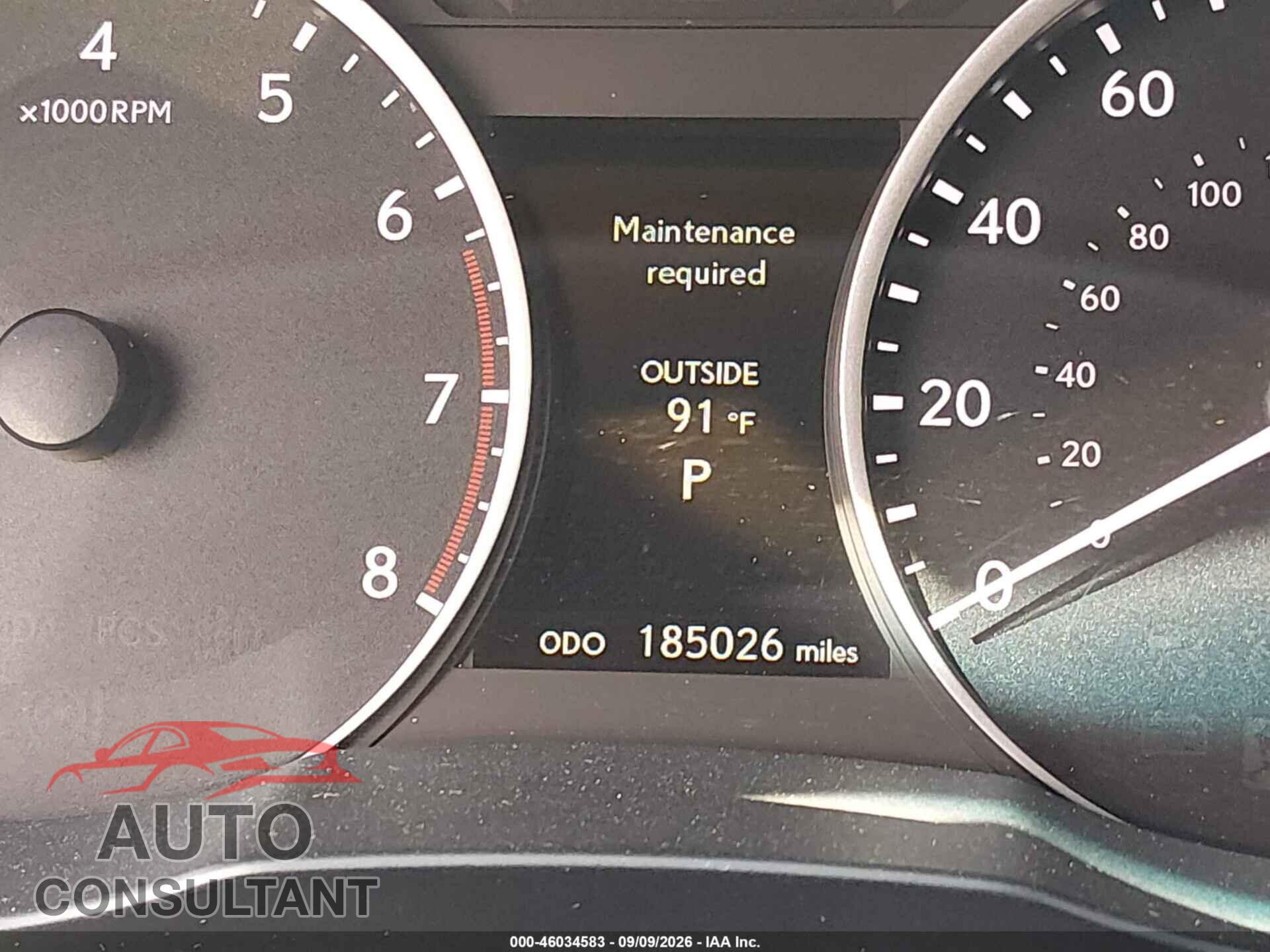 LEXUS ES 350 2013 - JTHBK1GG9D2063005