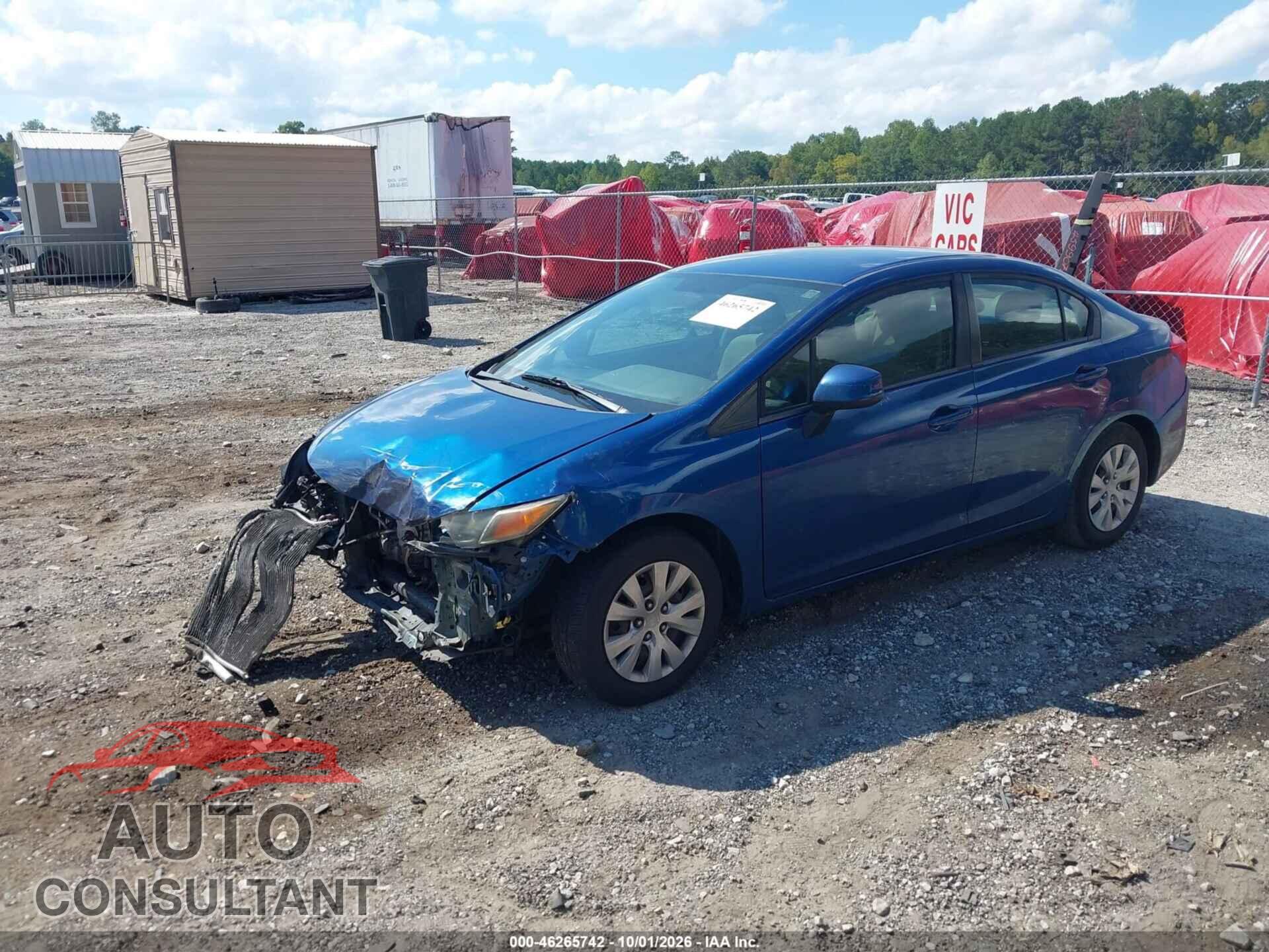 HONDA CIVIC 2012 - 19XFB2F55CE051329