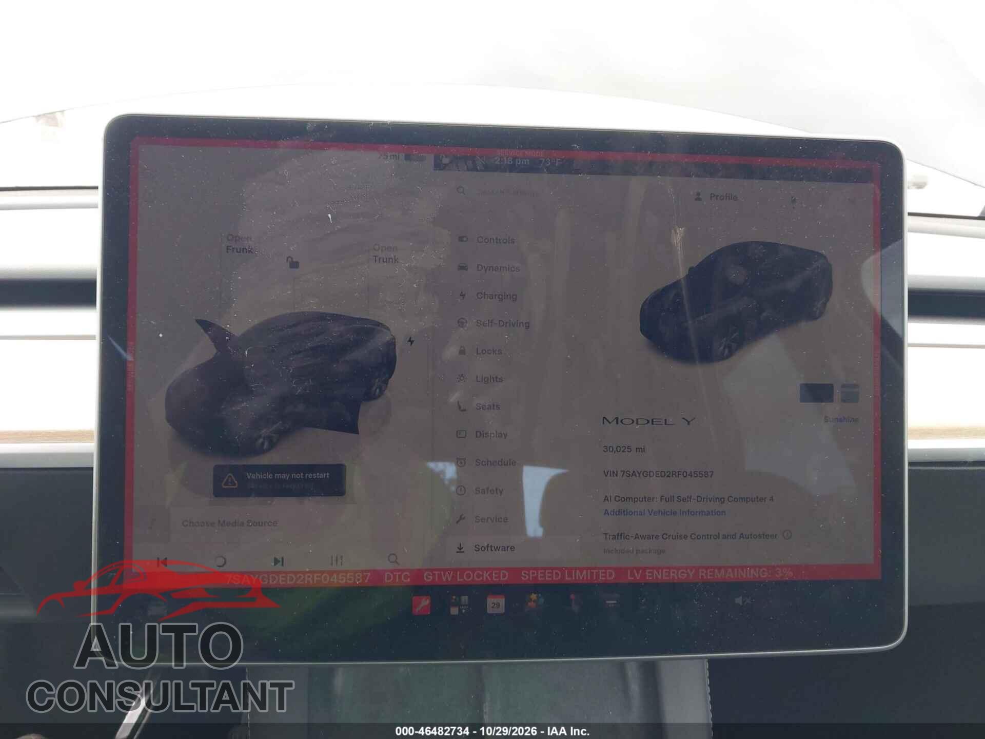 TESLA MODEL Y 2024 - 7SAYGDED2RF045587