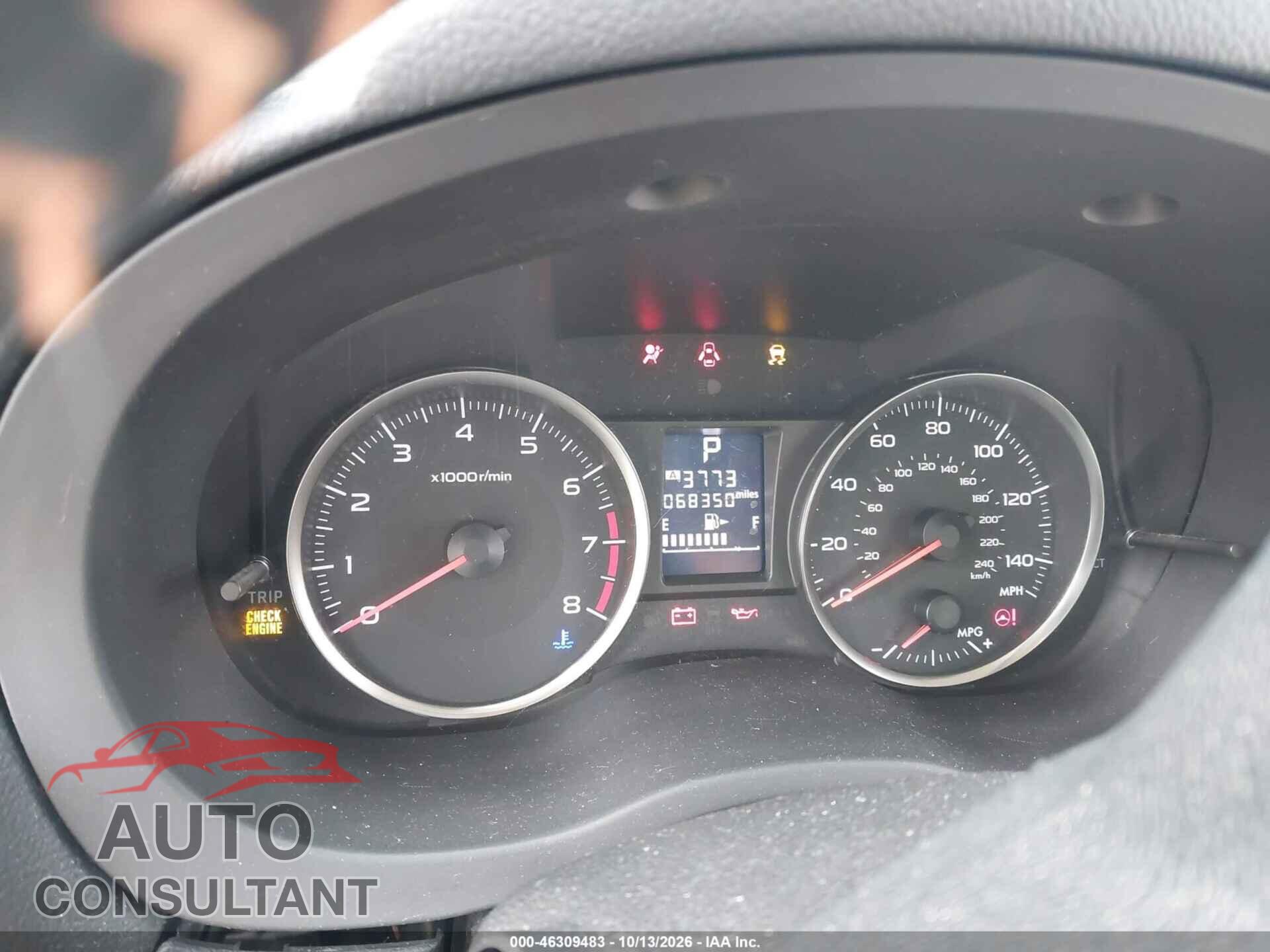 SUBARU CROSSTREK 2017 - JF2GPABC9HH233946
