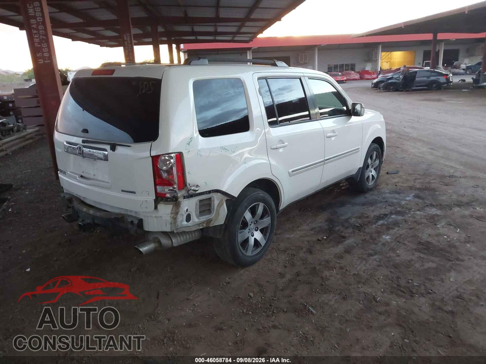 HONDA PILOT 2013 - 5FNYF3H90DB016227