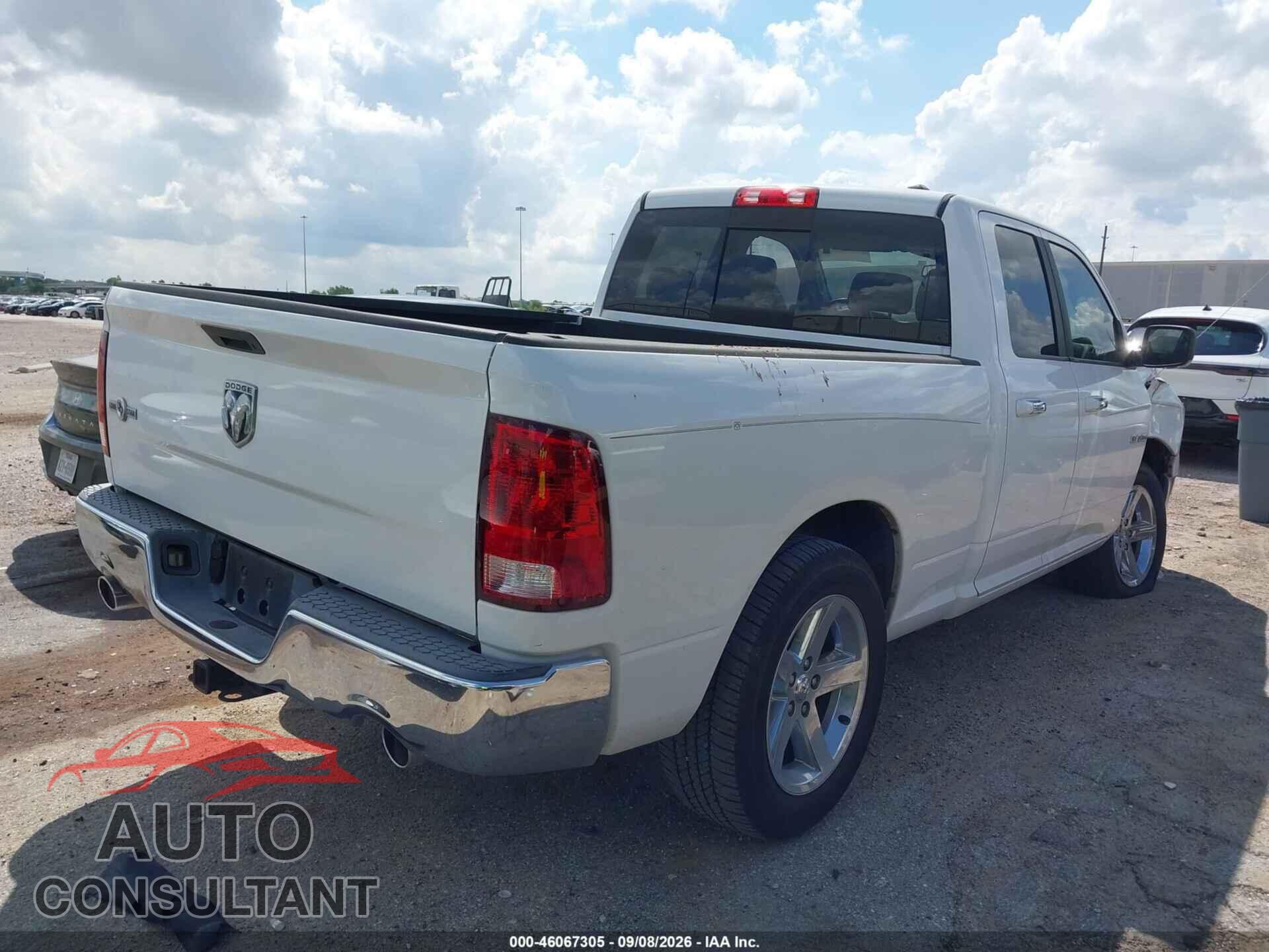 DODGE RAM 1500 2010 - 1D7RB1GT8AS138419