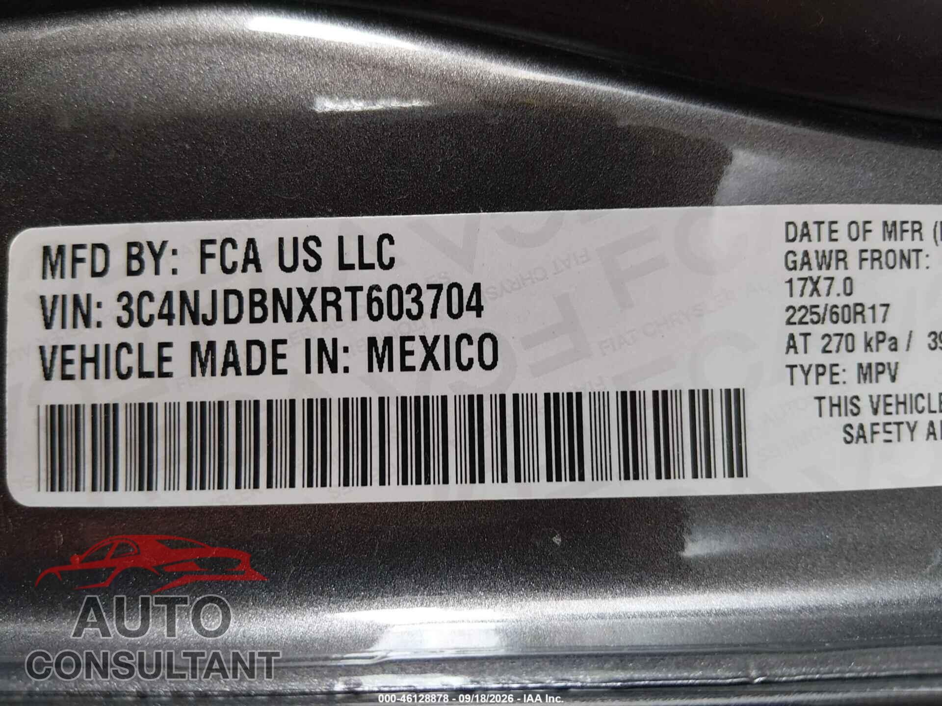 JEEP COMPASS 2024 - 3C4NJDBNXRT603704