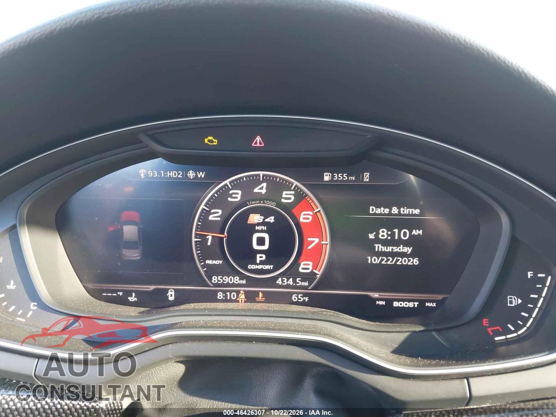 AUDI S4 2018 - WAUB4AF43JA003139