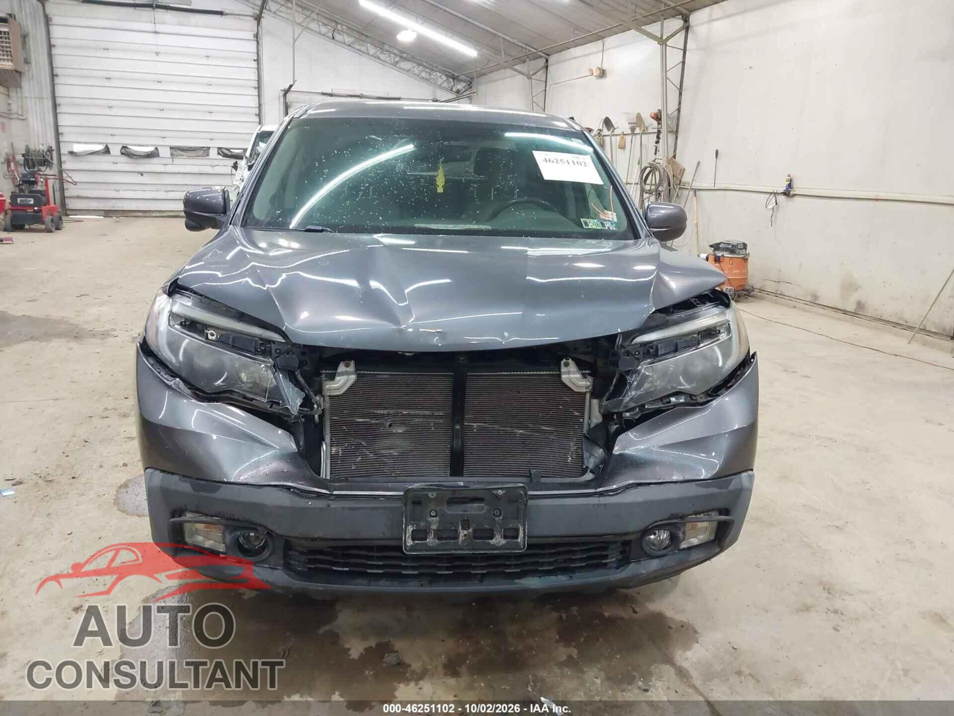 HONDA RIDGELINE 2017 - 5FPYK3F6XHB028211
