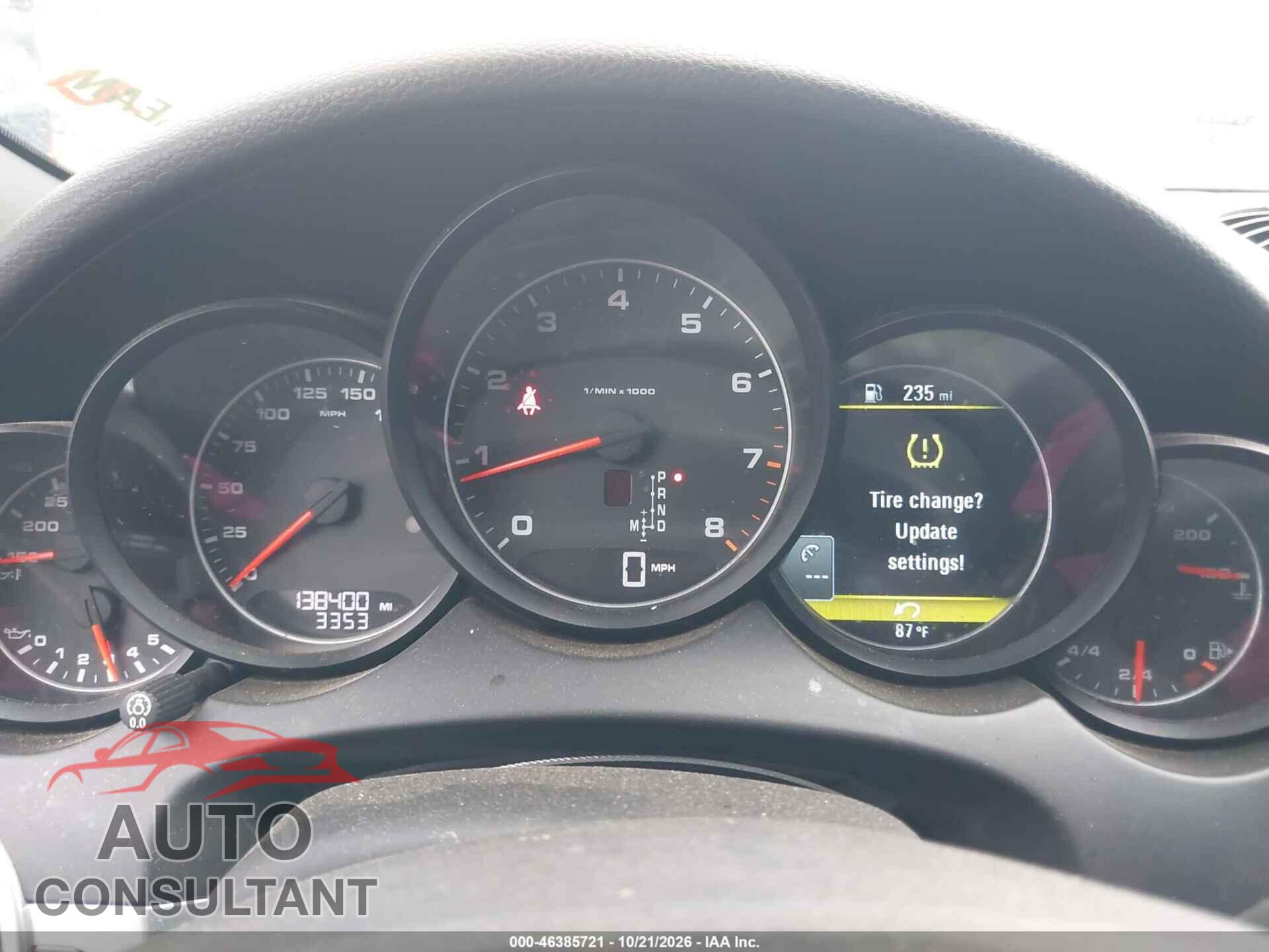 PORSCHE CAYENNE 2013 - WP1AA2A28DLA10260