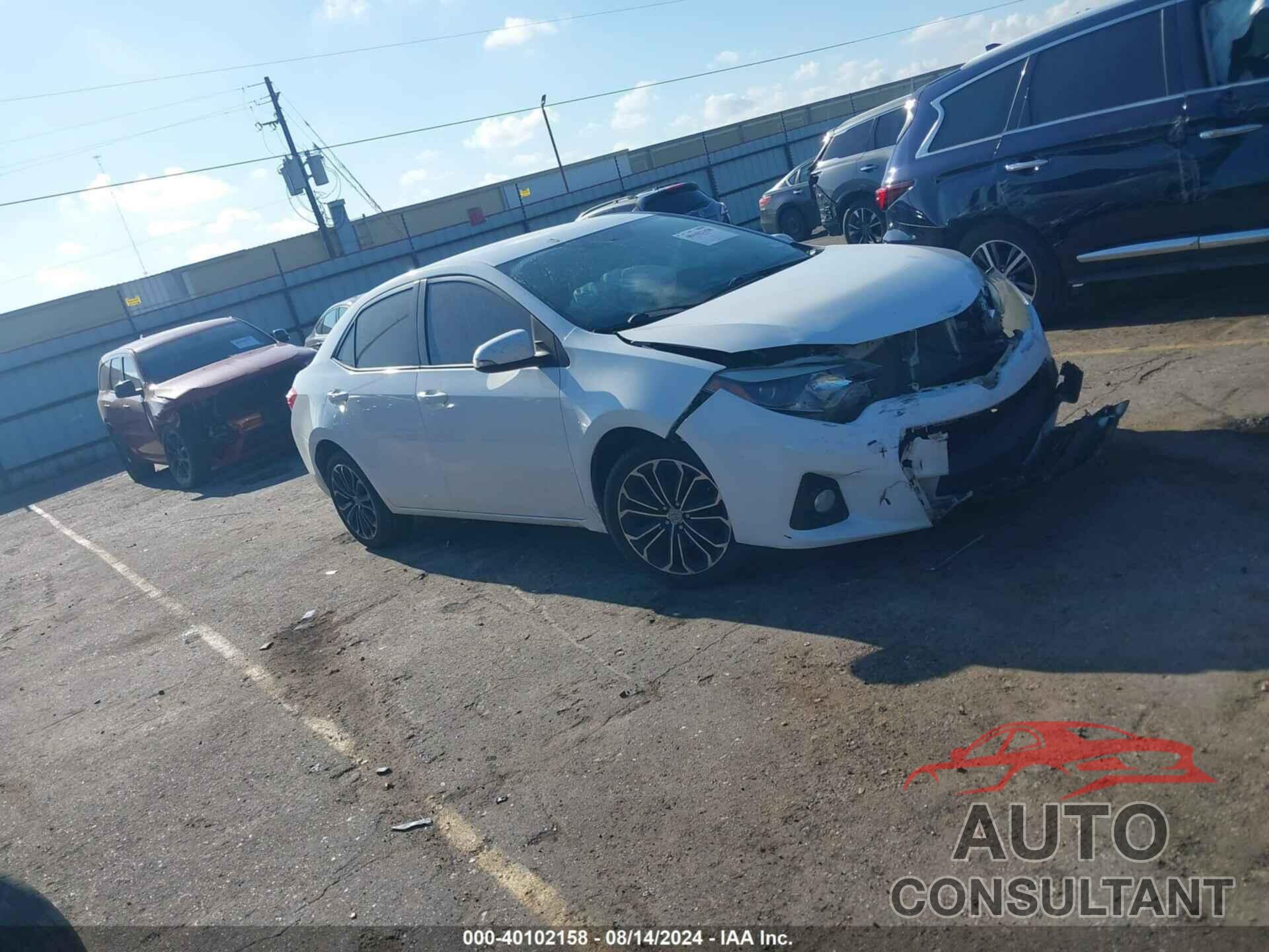 TOYOTA COROLLA 2016 - 5YFBURHE0GP407656