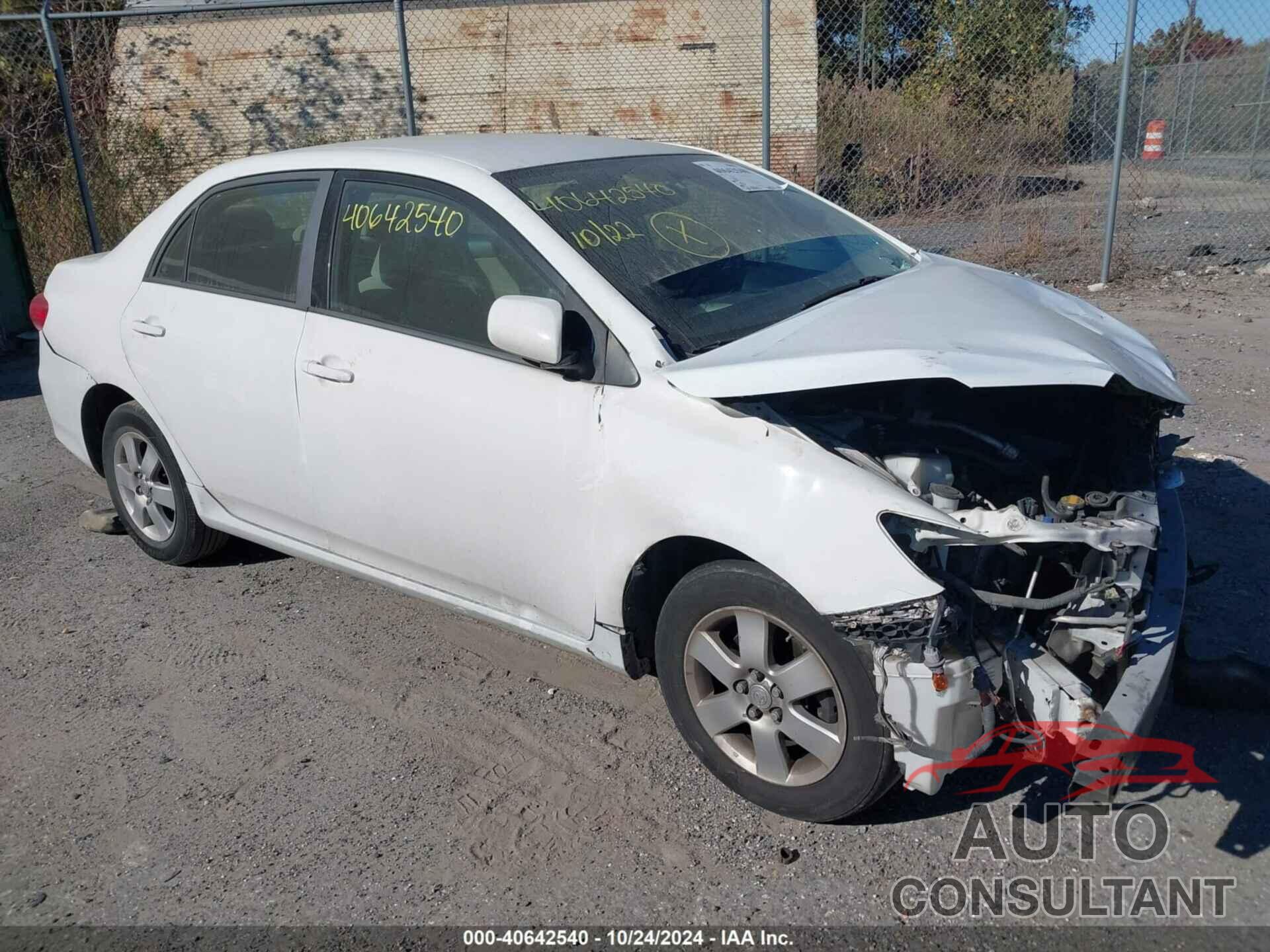 TOYOTA COROLLA 2011 - JTDBU4EE0B9144624