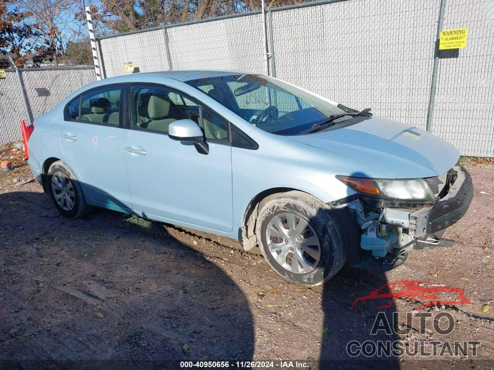 HONDA CIVIC 2012 - 19XFB2F58CE081800
