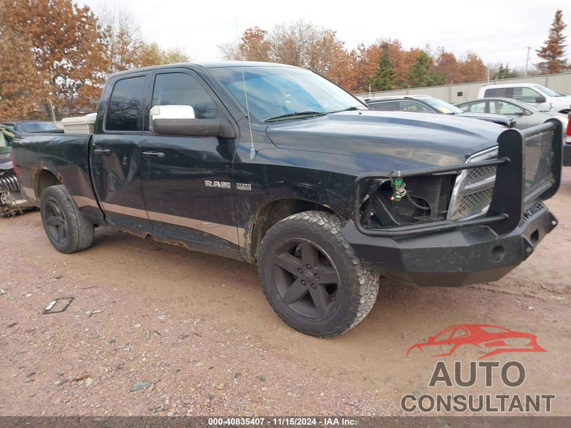 DODGE RAM 1500 2009 - 1D3HV18T39S772624