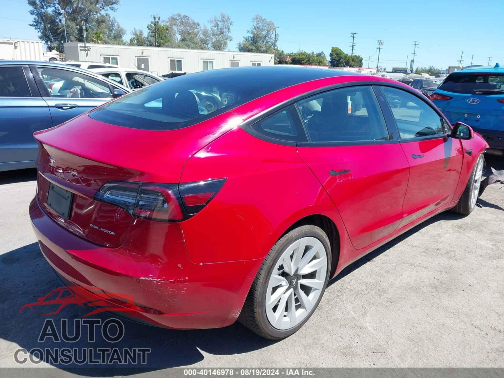 TESLA MODEL 3 2021 - 5YJ3E1EB0MF086206