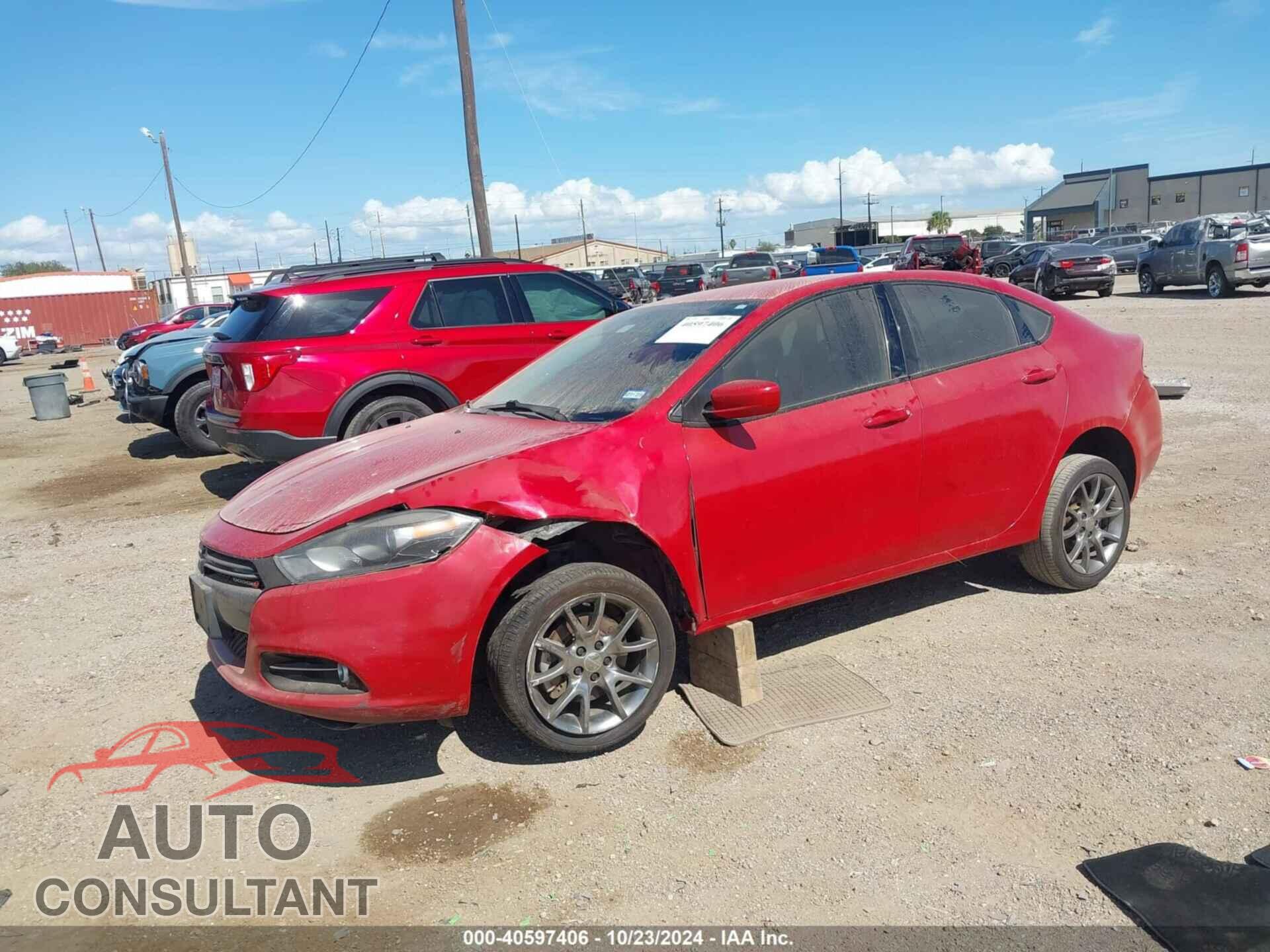 DODGE DART 2013 - 1C3CDFBA8DD347802