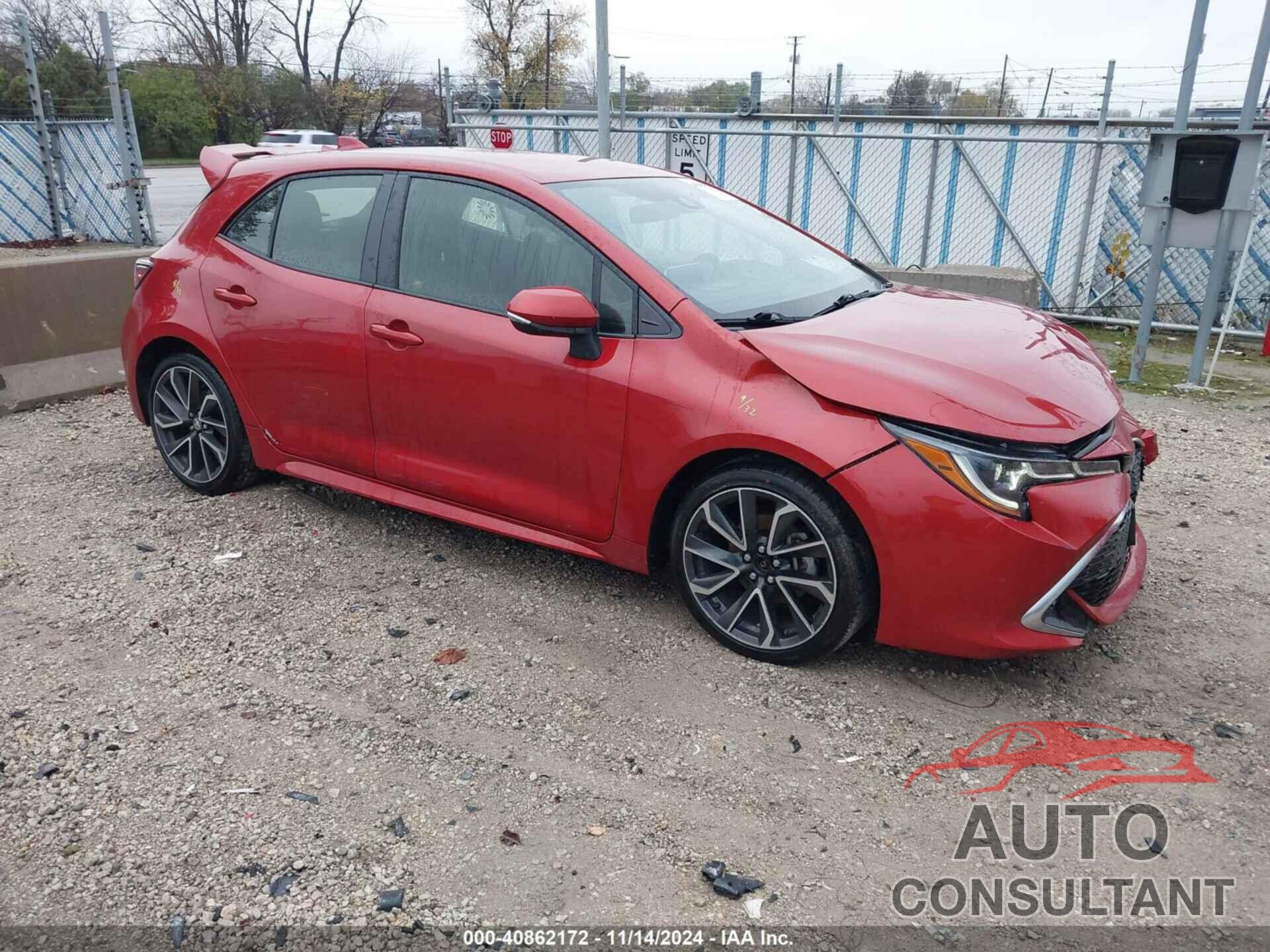TOYOTA COROLLA 2019 - JTNK4RBE5K3018730