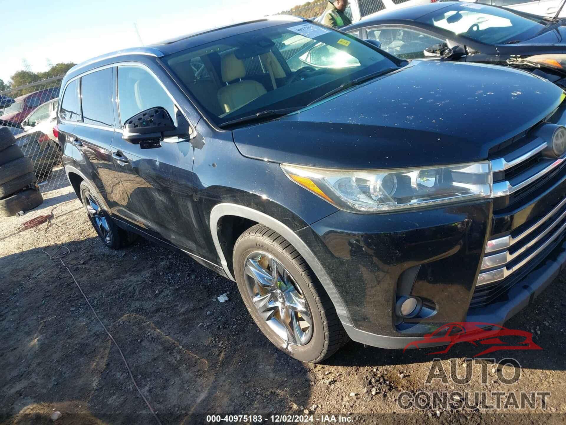 TOYOTA HIGHLANDER 2017 - 5TDYZRFH7HS232761