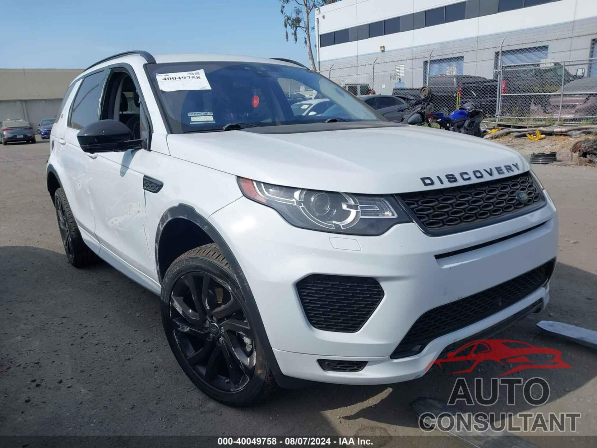 LAND ROVER DISCOVERY SPORT 2018 - SALCR2SX9JH728131