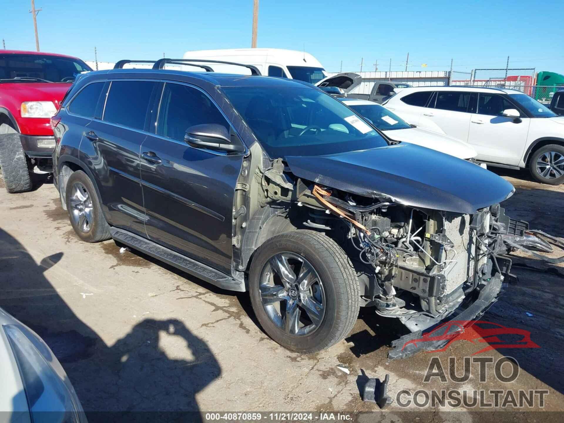 TOYOTA HIGHLANDER 2019 - 5TDDZRFH4KS943842