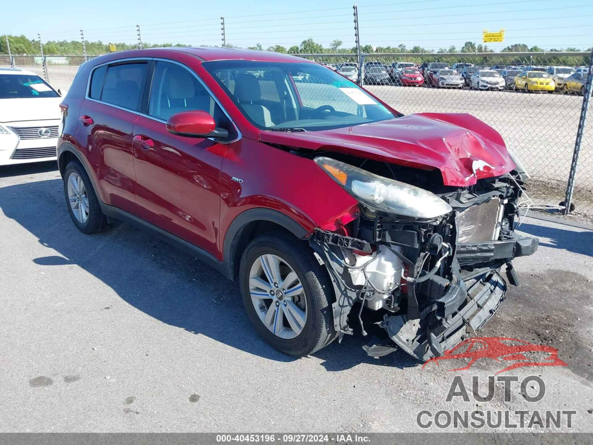 KIA SPORTAGE 2018 - KNDPMCAC5J7301384