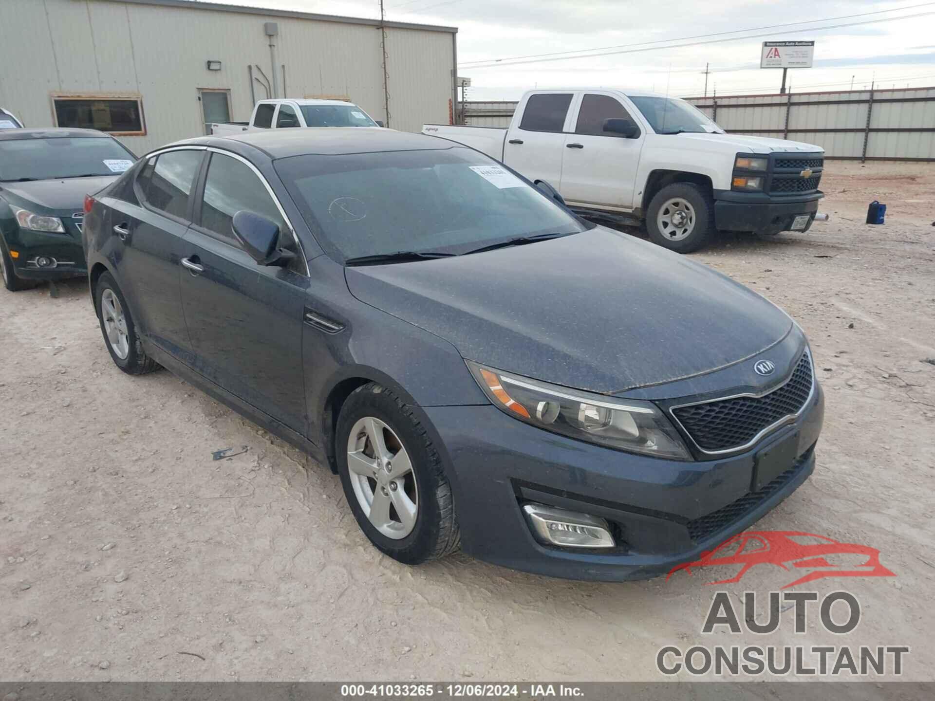 KIA OPTIMA 2015 - KNAGM4A71F5572662