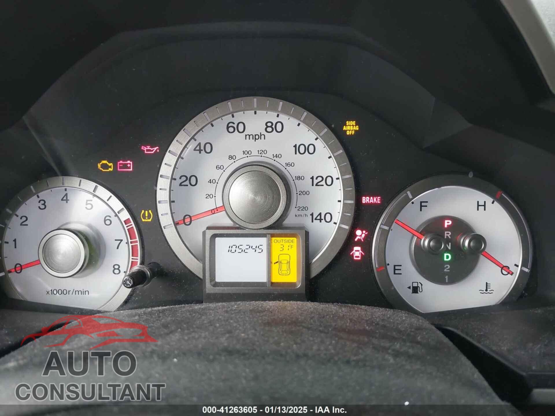 HONDA PILOT 2011 - 5FNYF4H68BB024536