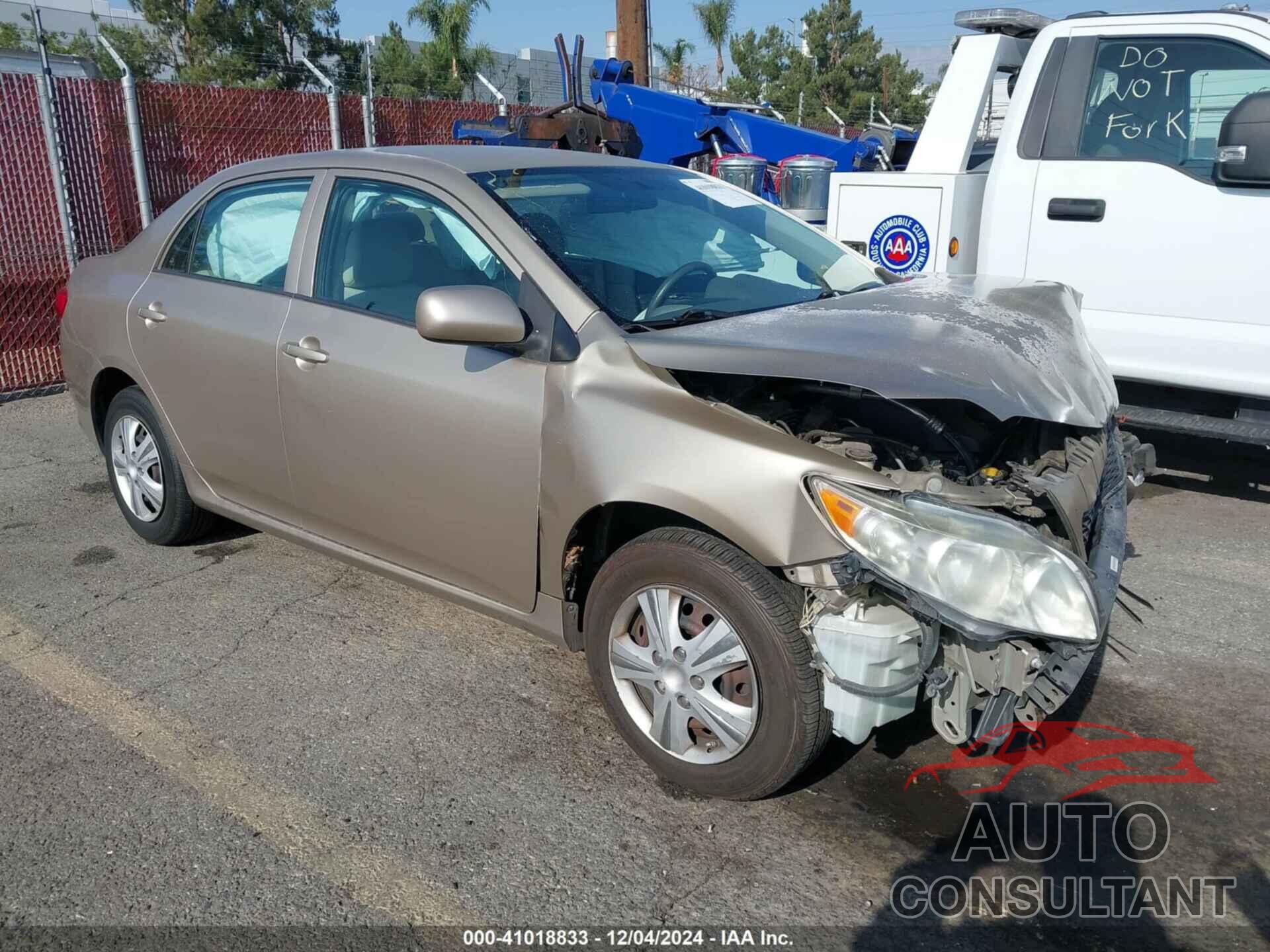 TOYOTA COROLLA 2009 - 1NXBU40E19Z155626