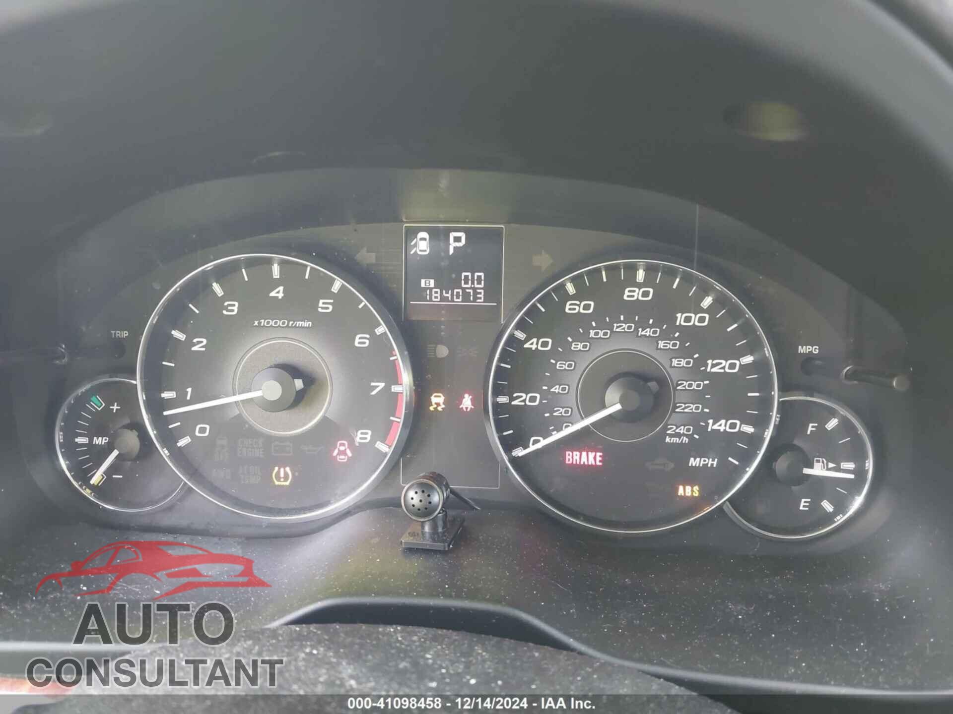 SUBARU OUTBACK 2011 - 4S4BRBLC0B3380826