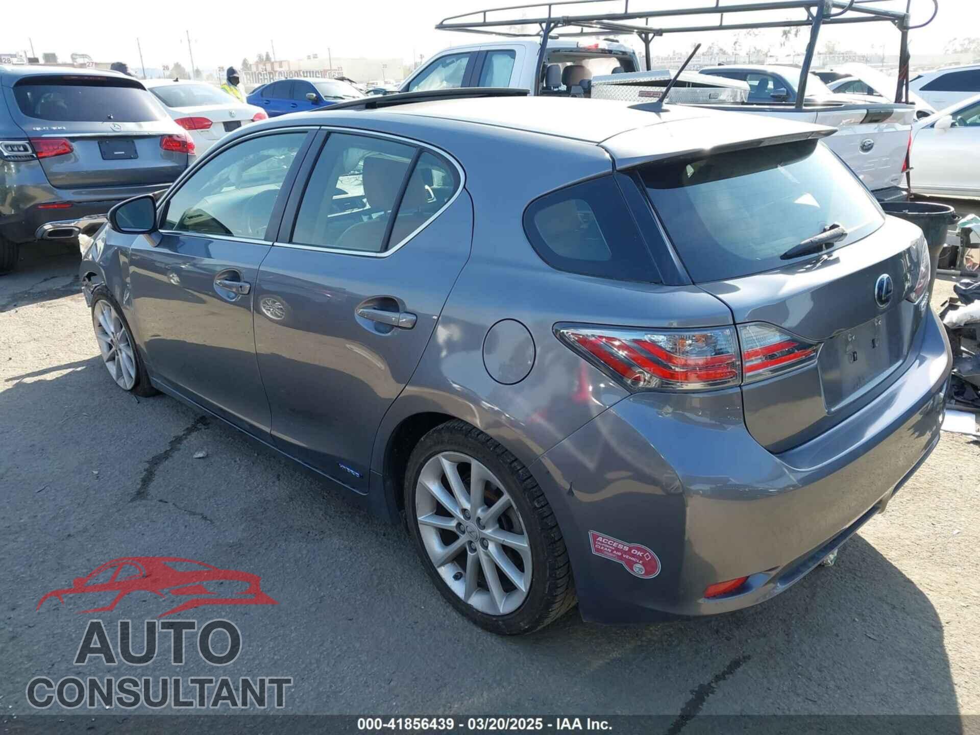 LEXUS CT 200H 2012 - JTHKD5BH9C2097221