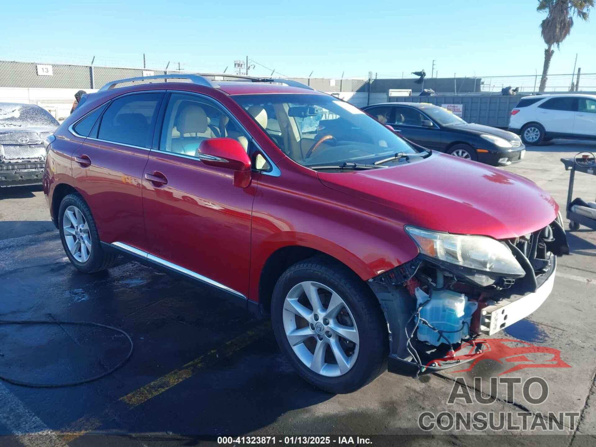 LEXUS RX 350 2010 - JTJZK1BA3A2001627