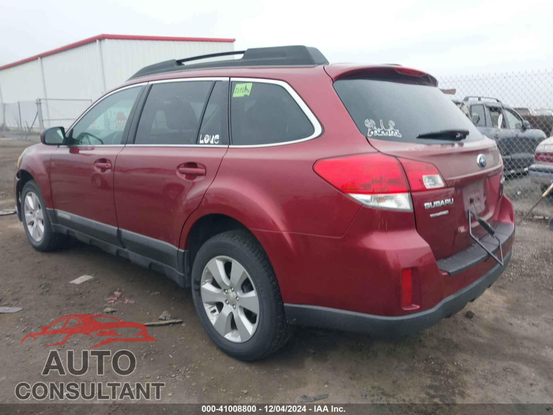 SUBARU OUTBACK 2011 - 4S4BRCCC2B3318639
