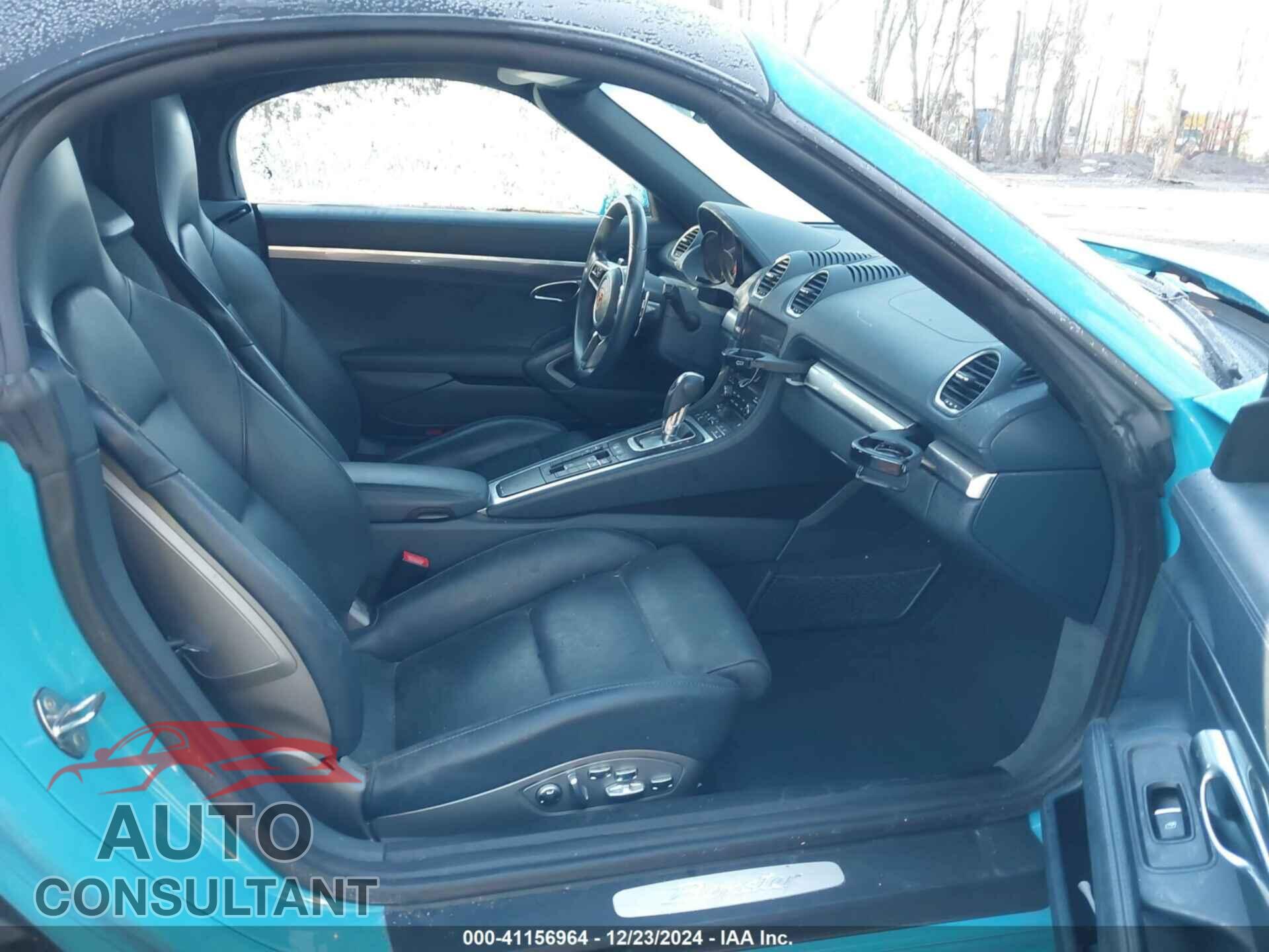 PORSCHE 718 BOXSTER 2017 - WP0CA2A82HS221013