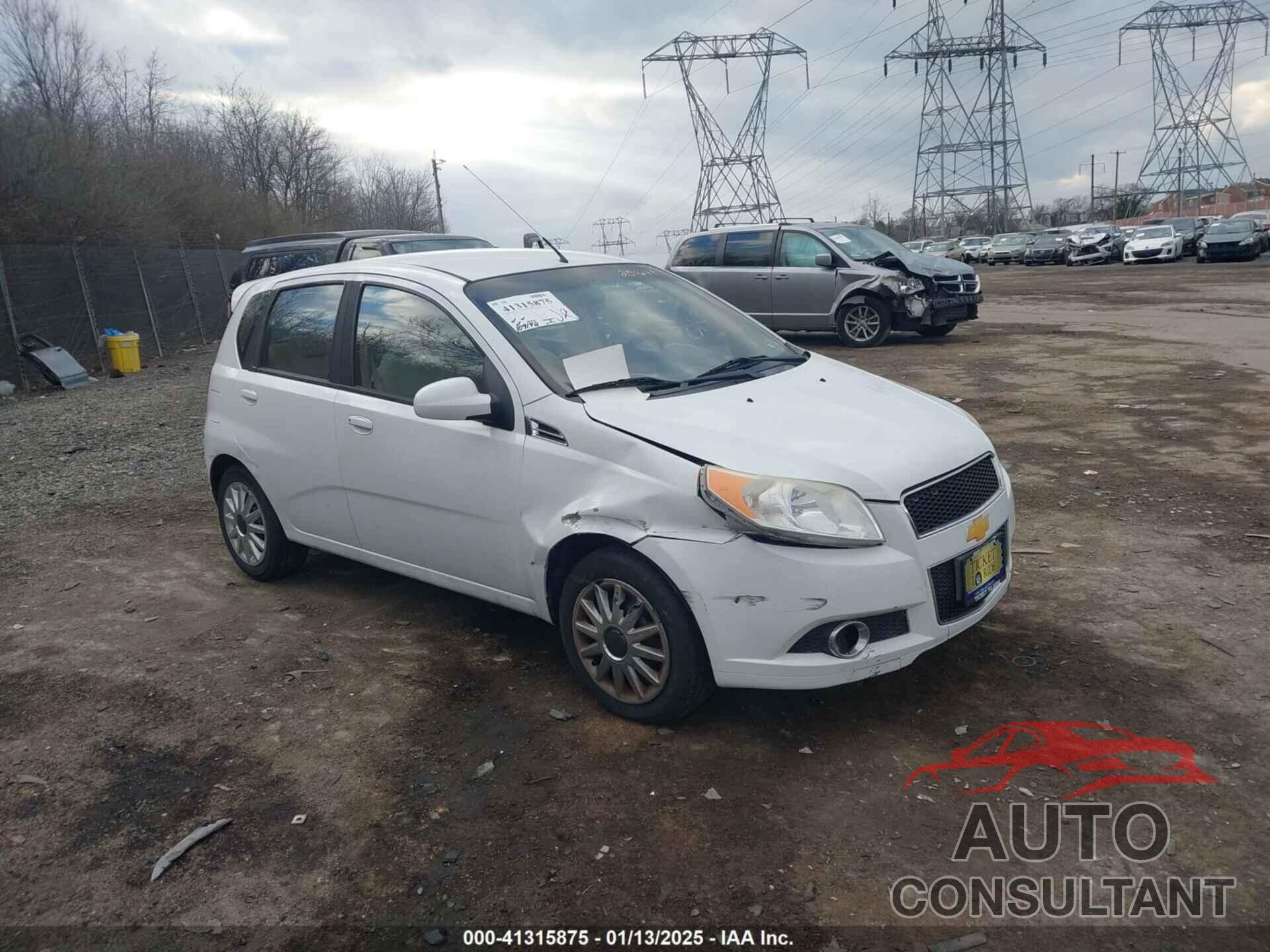 CHEVROLET AVEO 2011 - KL1TG6DE0BB251679