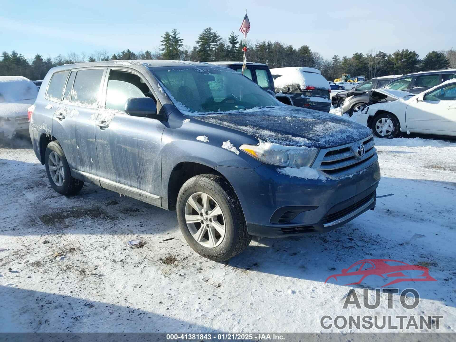 TOYOTA HIGHLANDER 2013 - 5TDBK3EH4DS270273