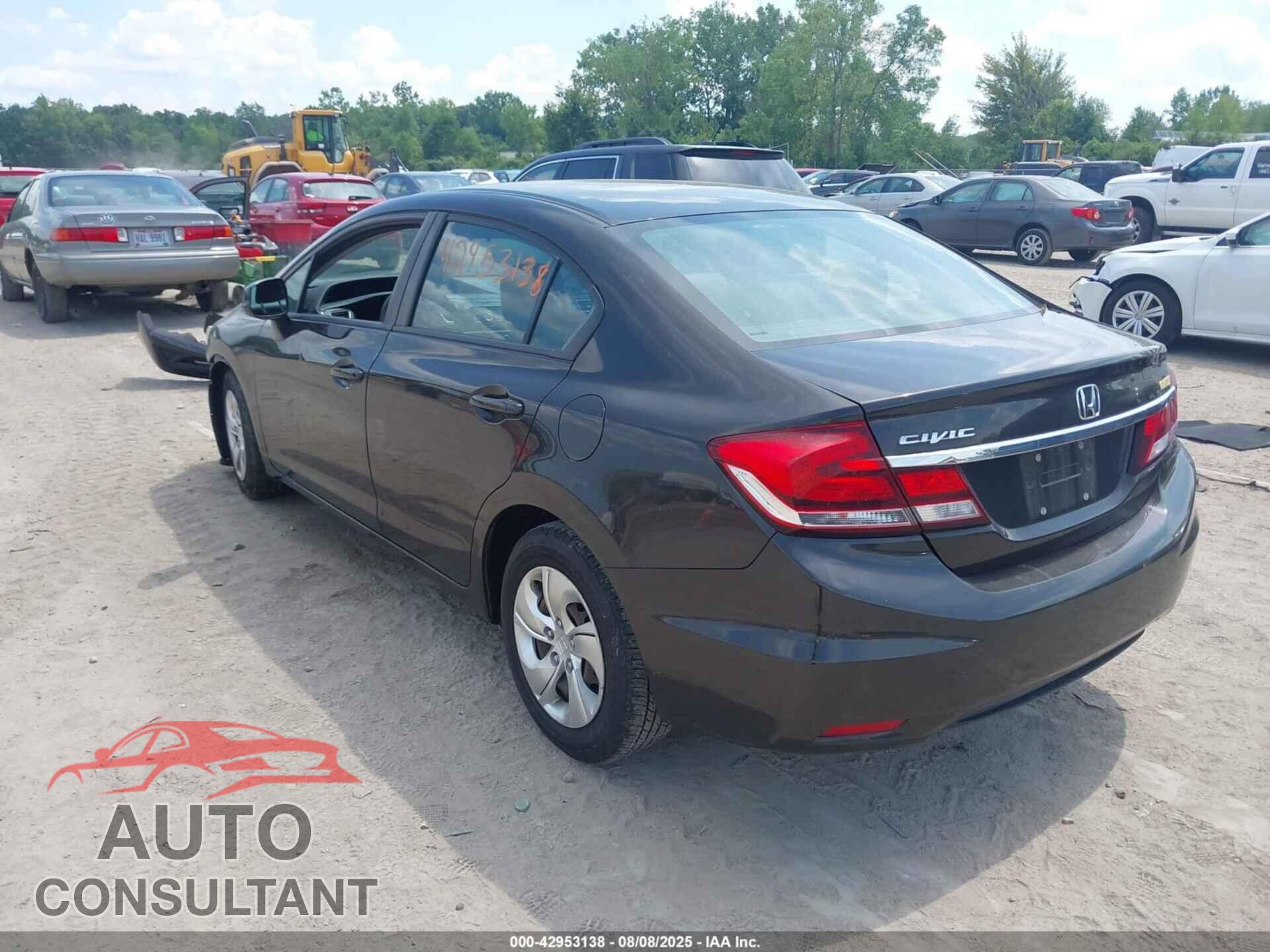 HONDA CIVIC 2013 - 2HGFB2F54DH601191