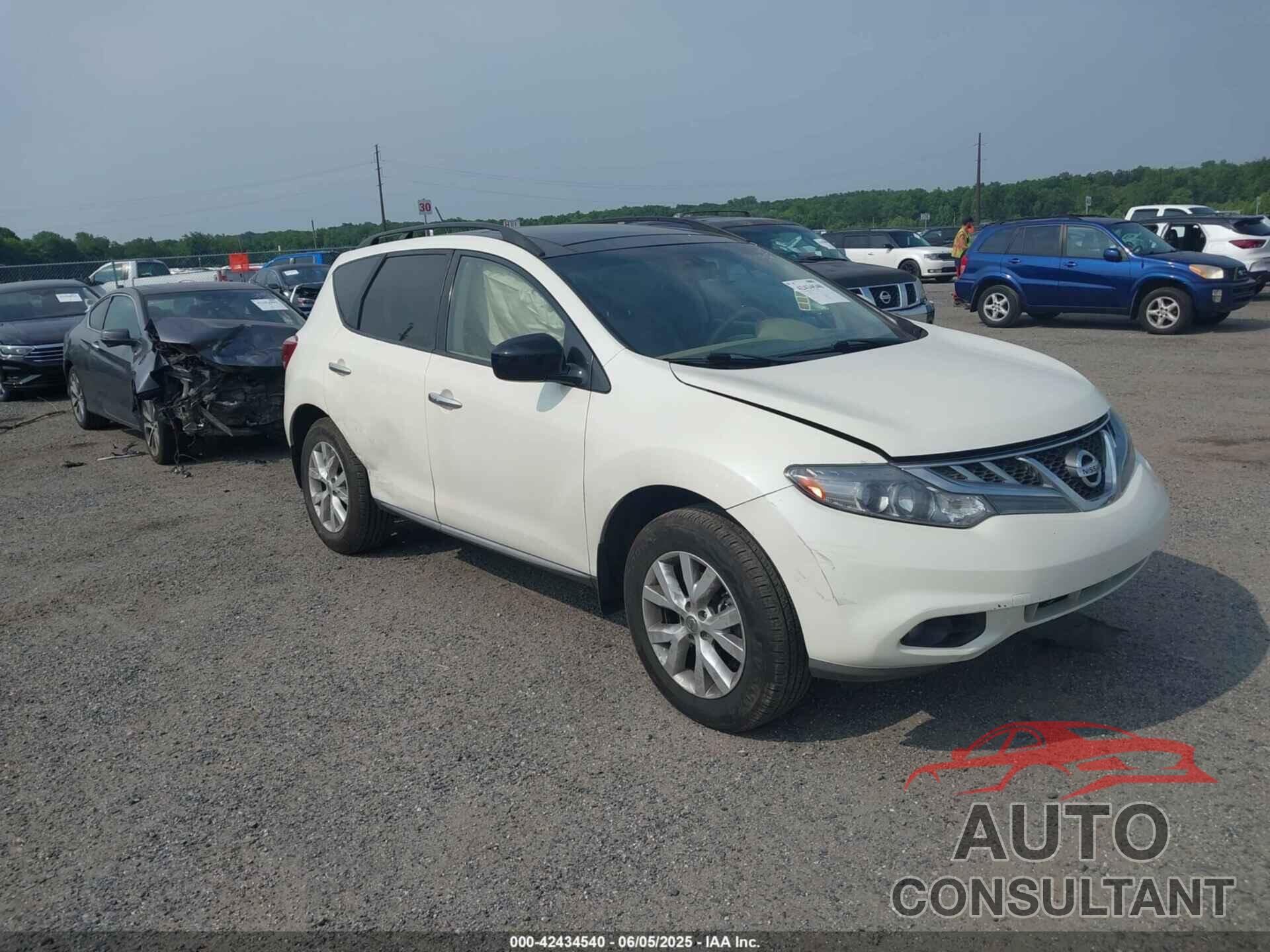 NISSAN MURANO 2012 - JN8AZ1MU2CW111555
